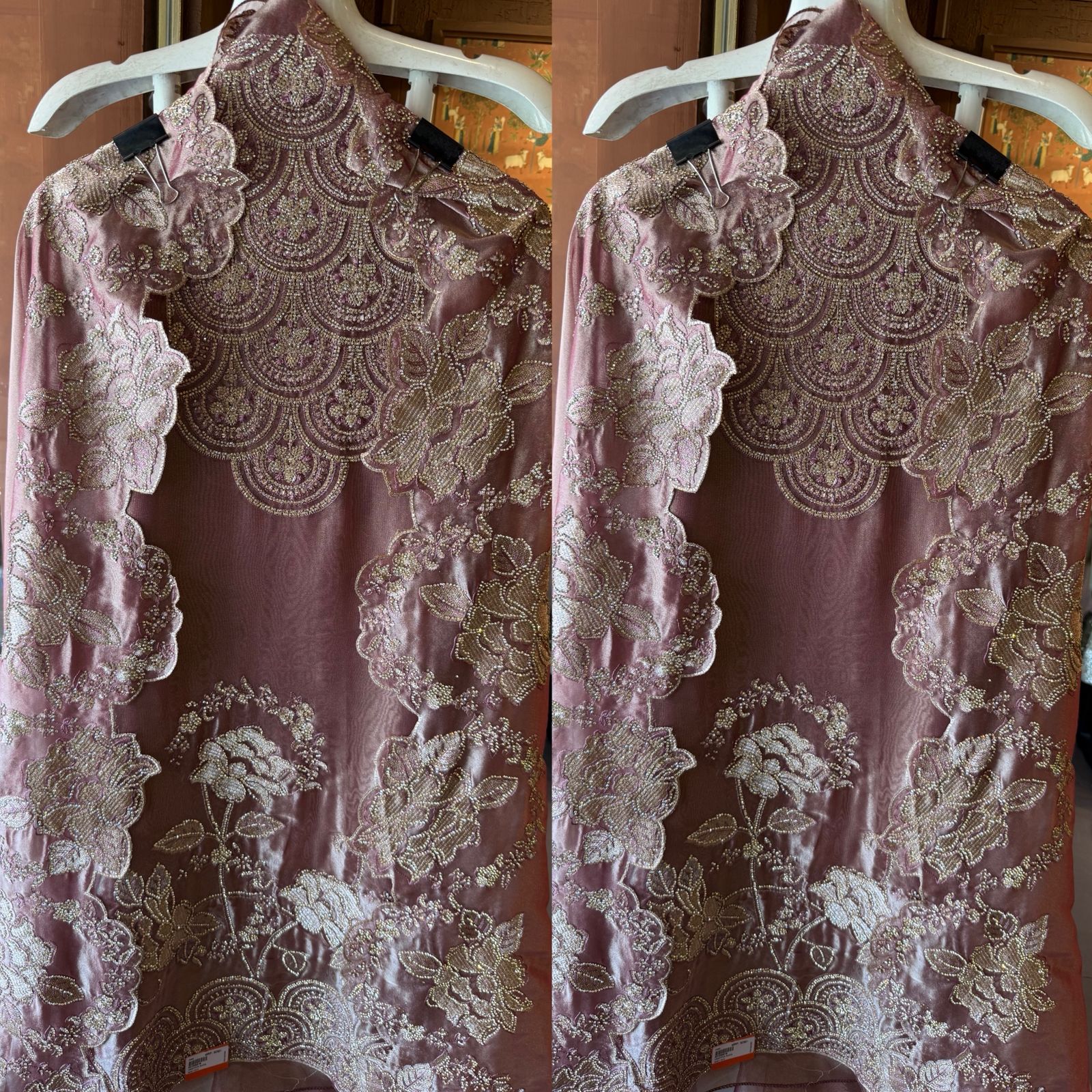 Heavily embellished fabric Suit