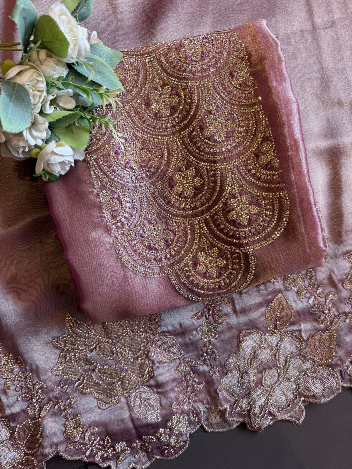 Heavily embellished fabric Suit