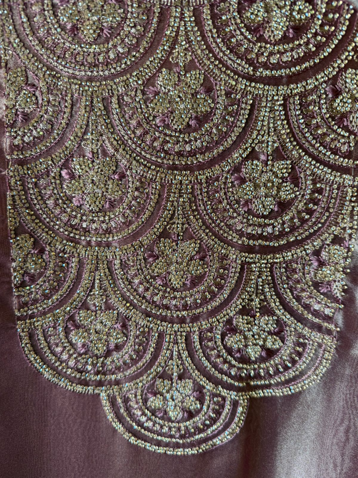 Heavily embellished fabric Suit