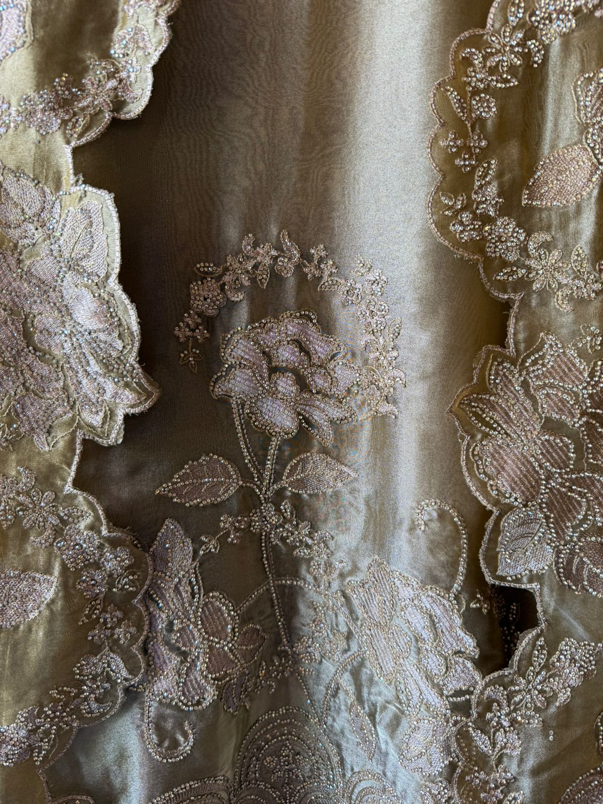 Heavily embellished fabric Suit