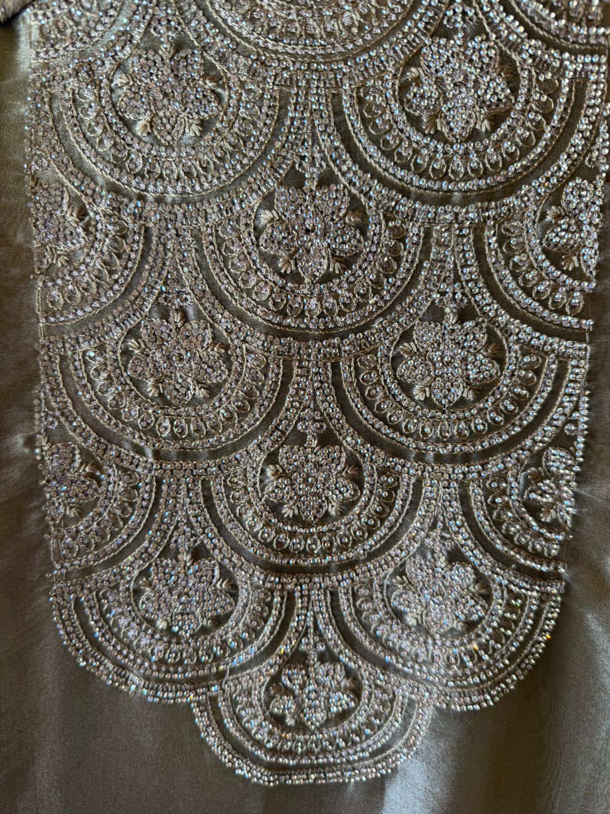 Heavily embellished fabric Suit