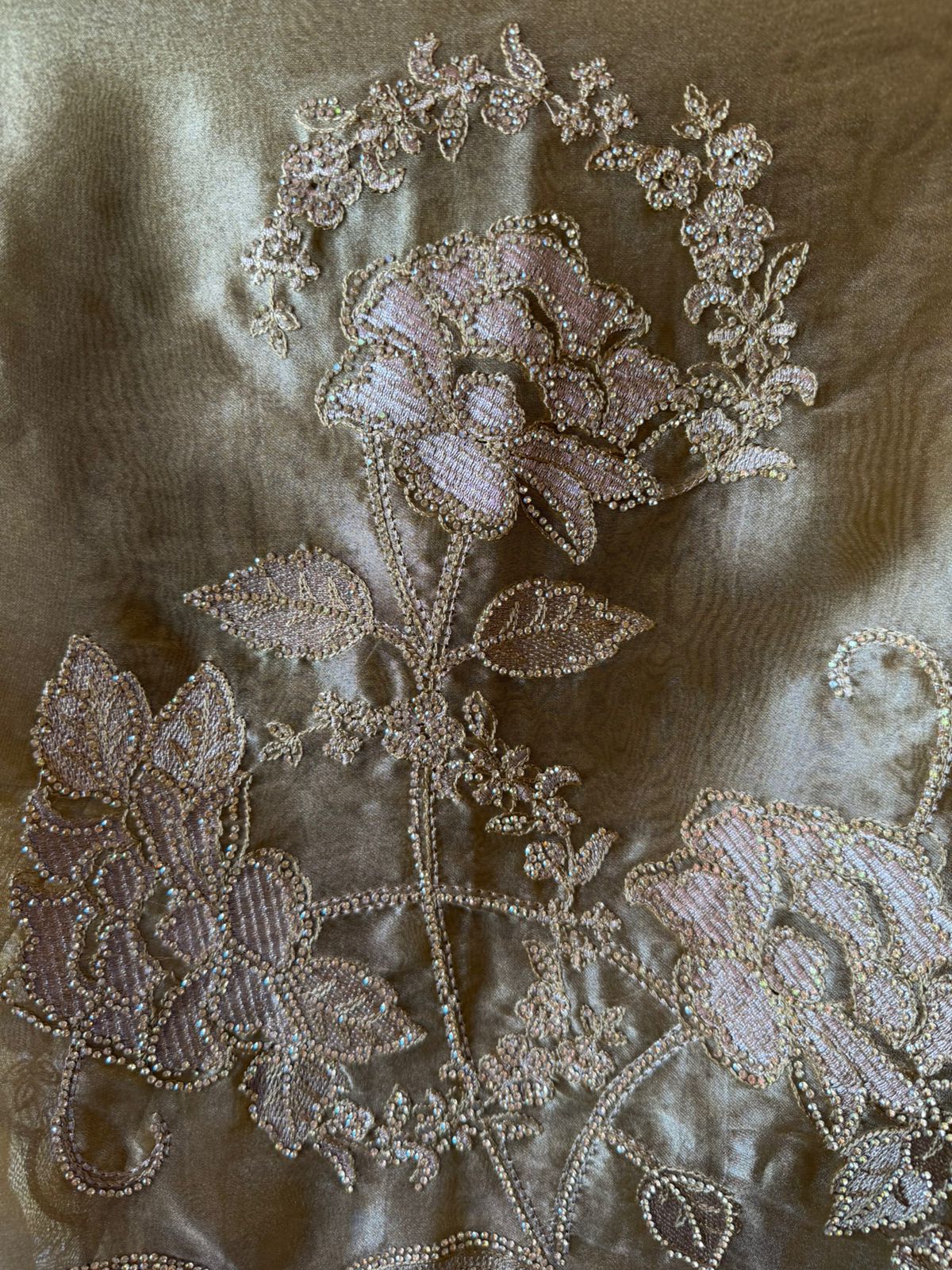 Heavily embellished fabric Suit