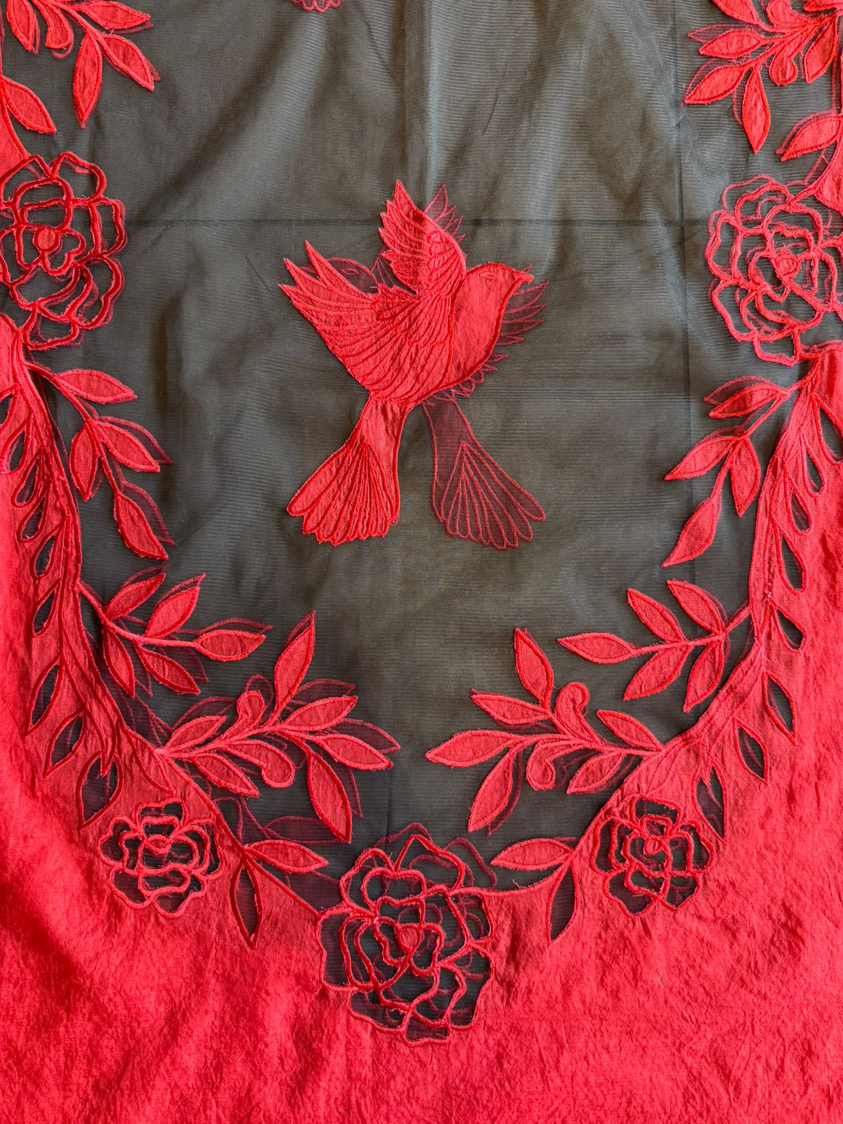 Designer Suit set With appliqué cutwork
