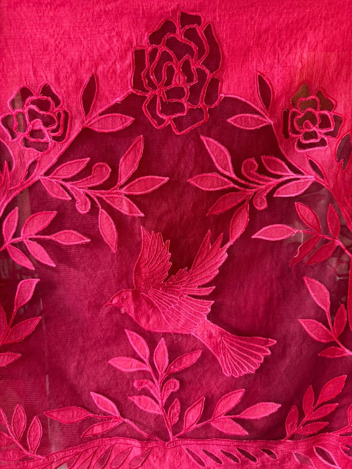 Designer Suit set With appliqué cutwork