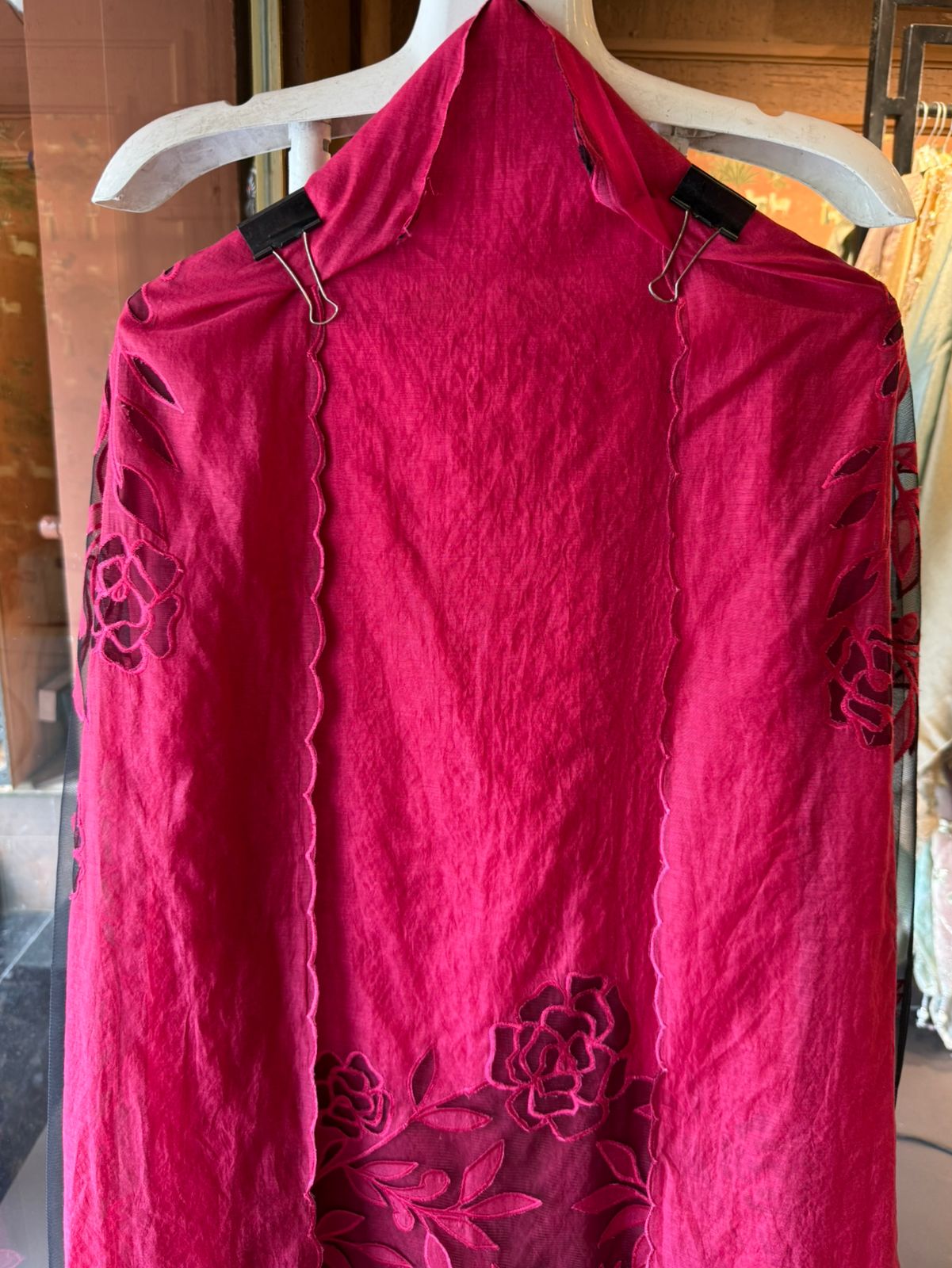 Designer Suit set With appliqué cutwork