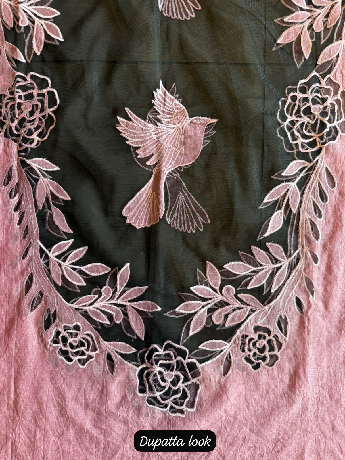 Designer Suit set With appliqué cutwork