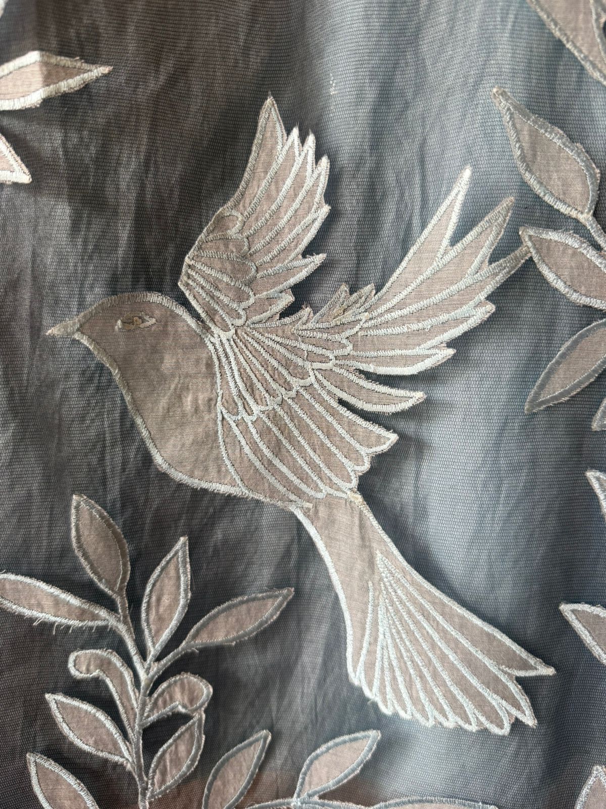 Designer Suit set With appliqué cutwork