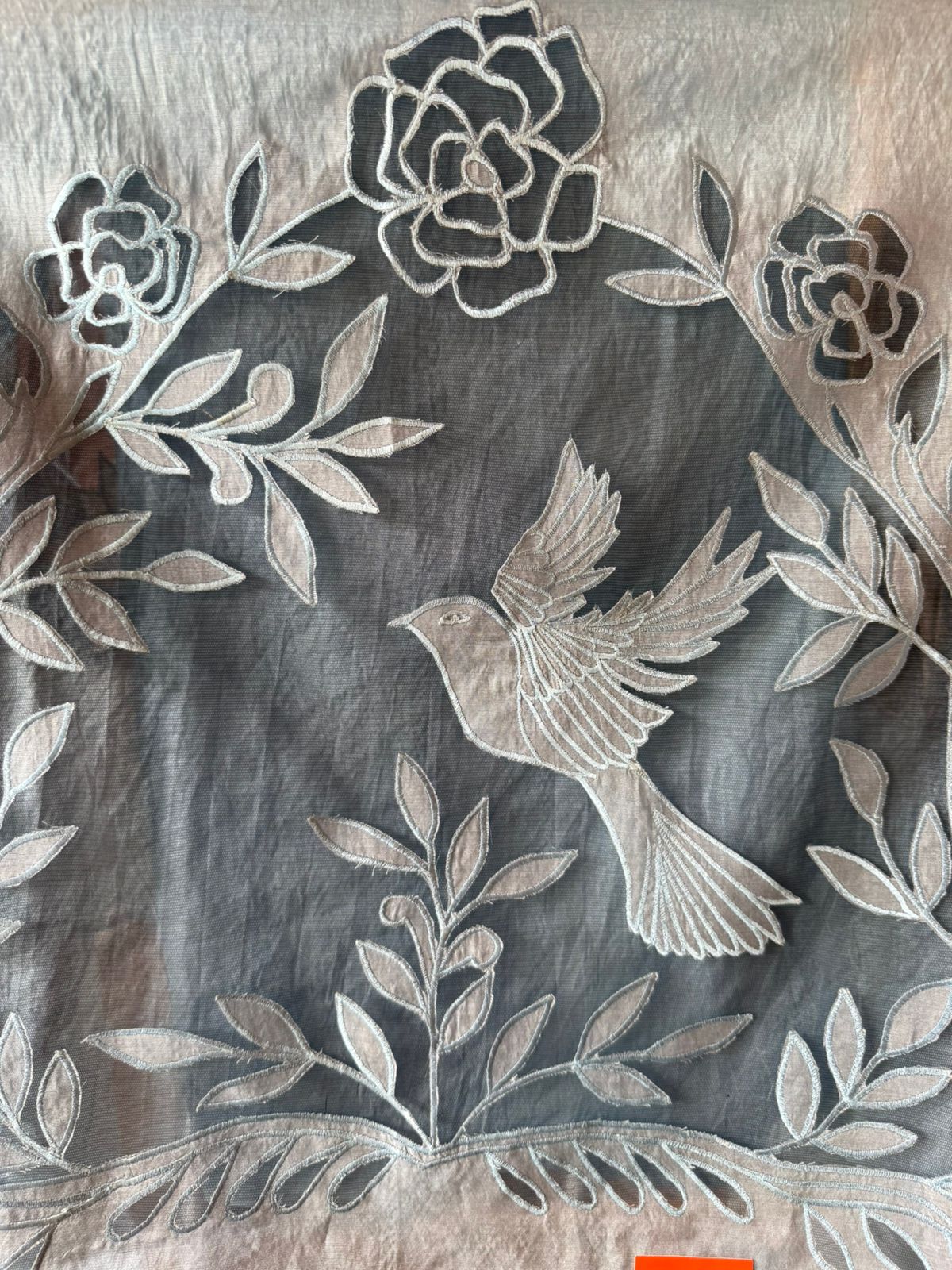 Designer Suit set With appliqué cutwork