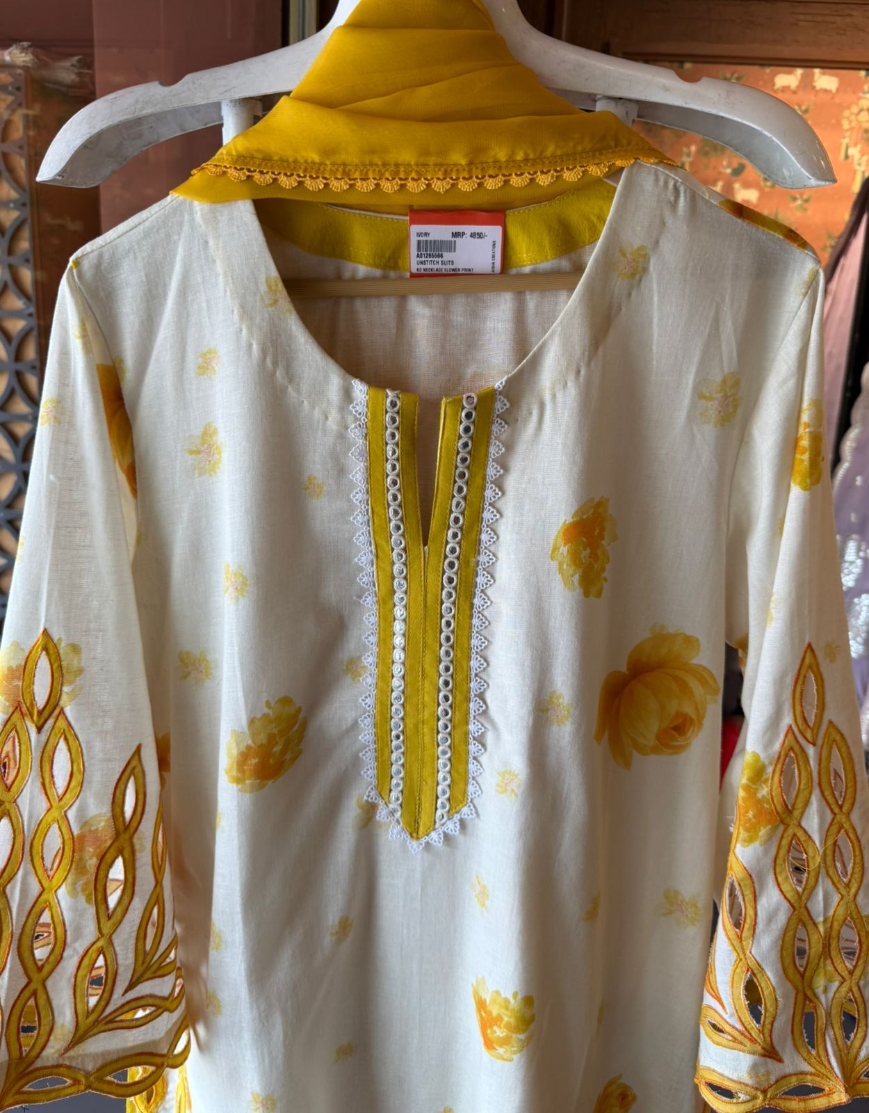 Sunshine Yellow Embroidered Kurta Set
