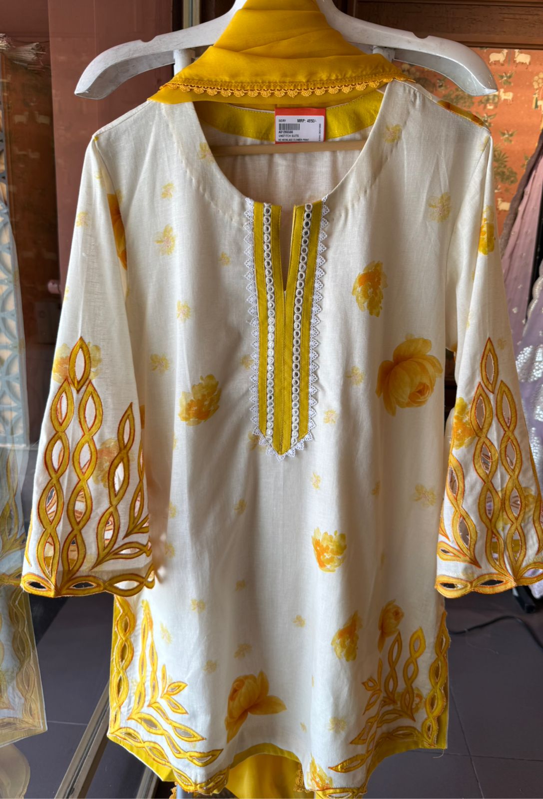 Sunshine Yellow Embroidered Kurta Set