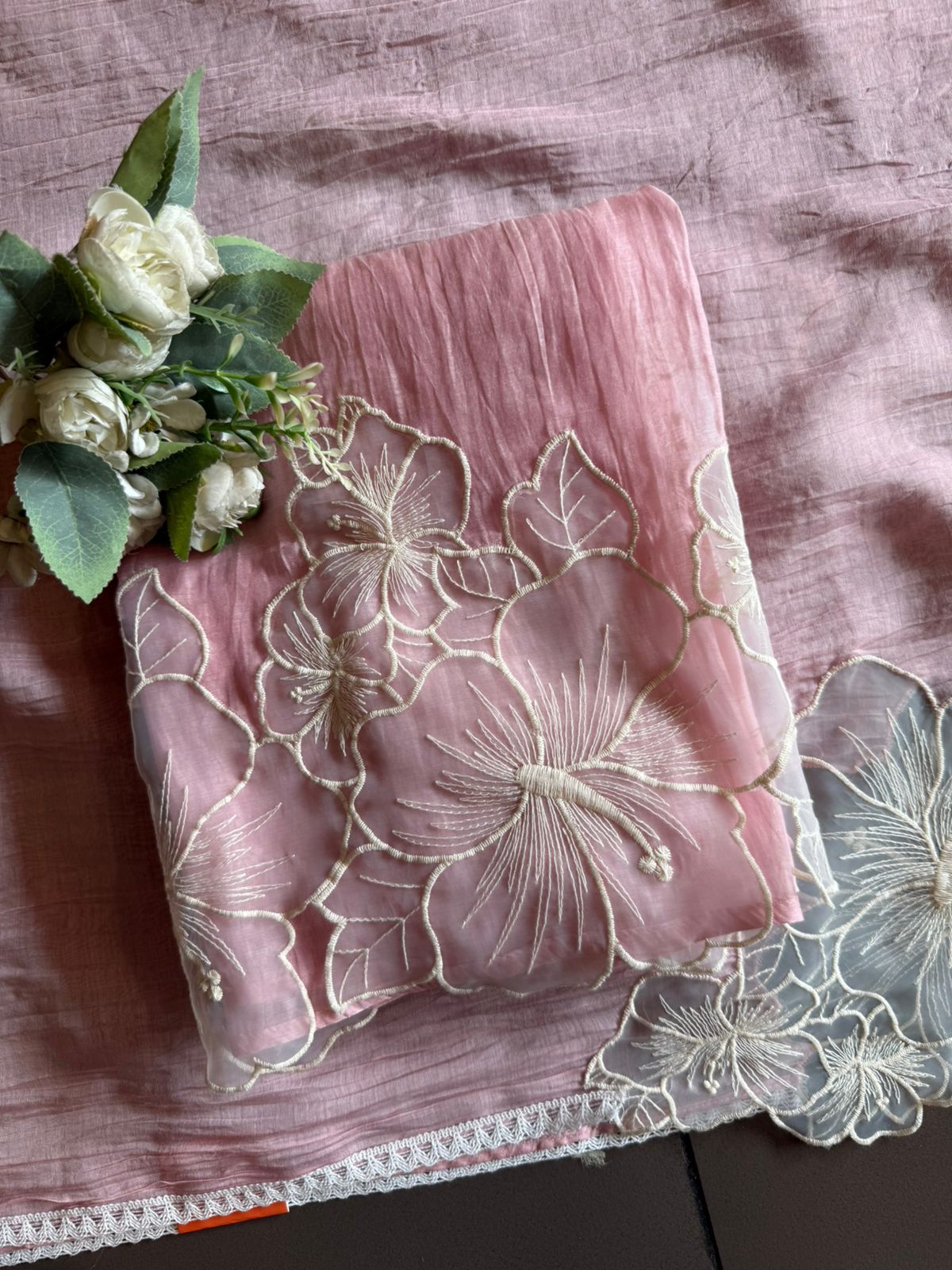 Floral Appliqué Suit Set