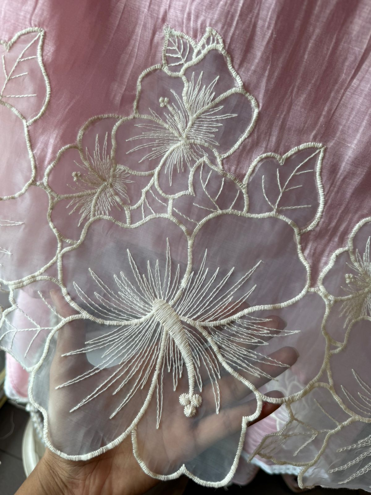 Floral Appliqué Suit Set