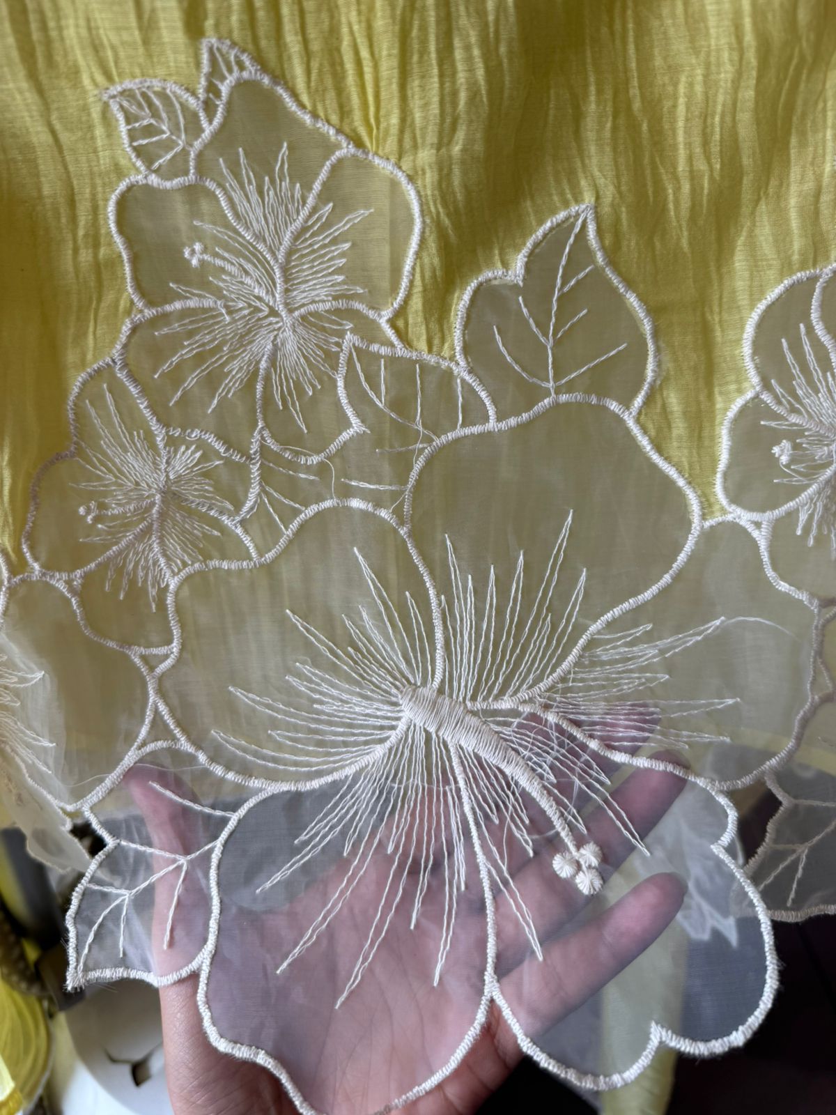 Floral Appliqué Suit Set