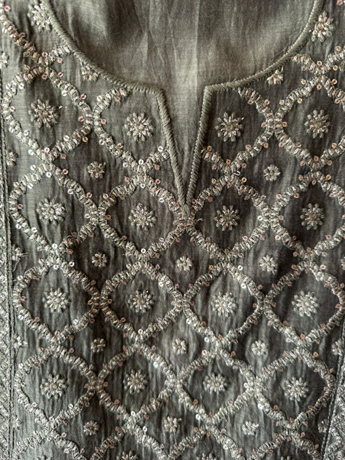 Straight-fit long kurta