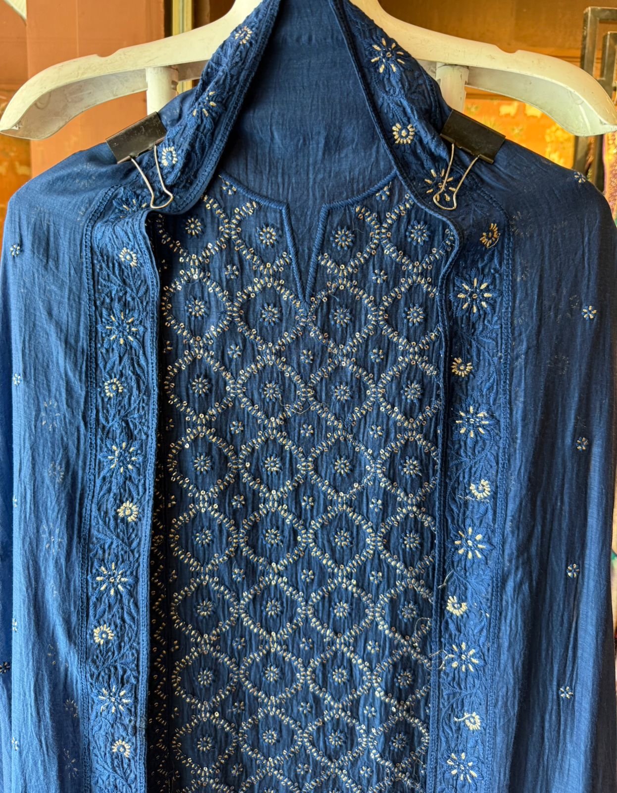 Straight-fit long kurta
