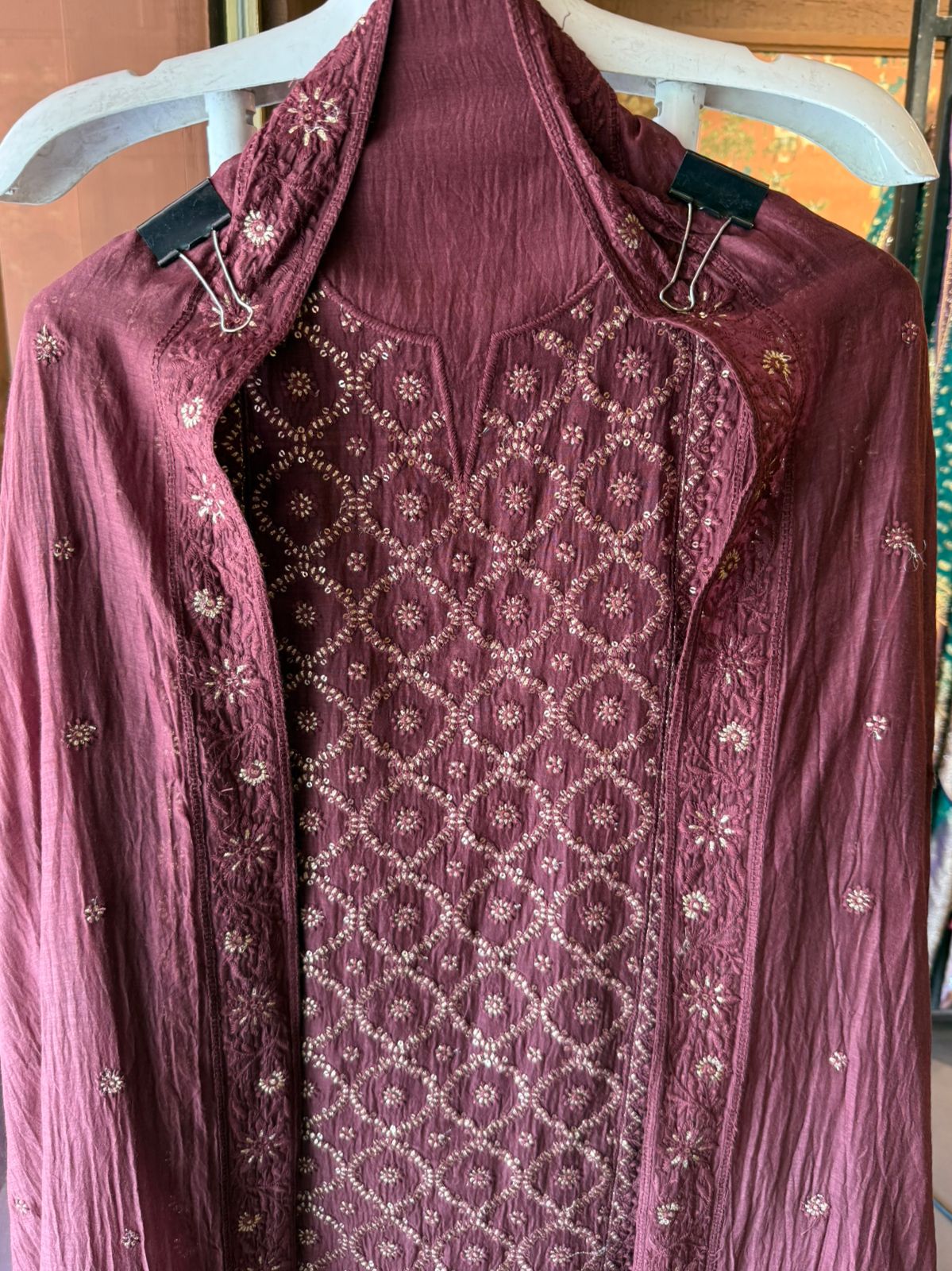 Straight-fit long kurta