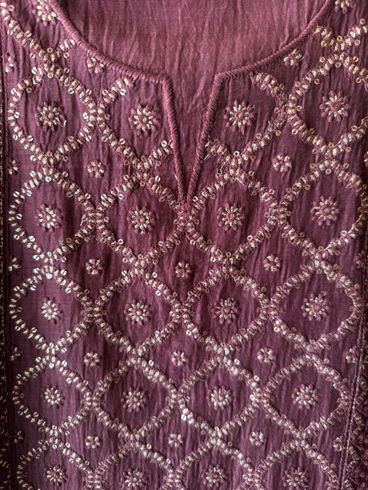Straight-fit long kurta