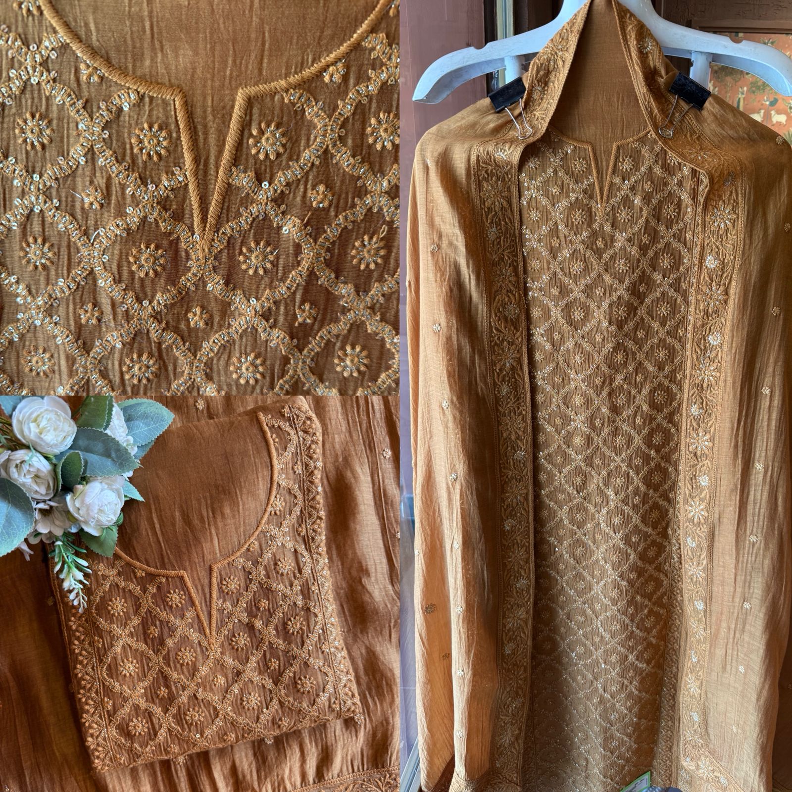 Straight-fit long kurta