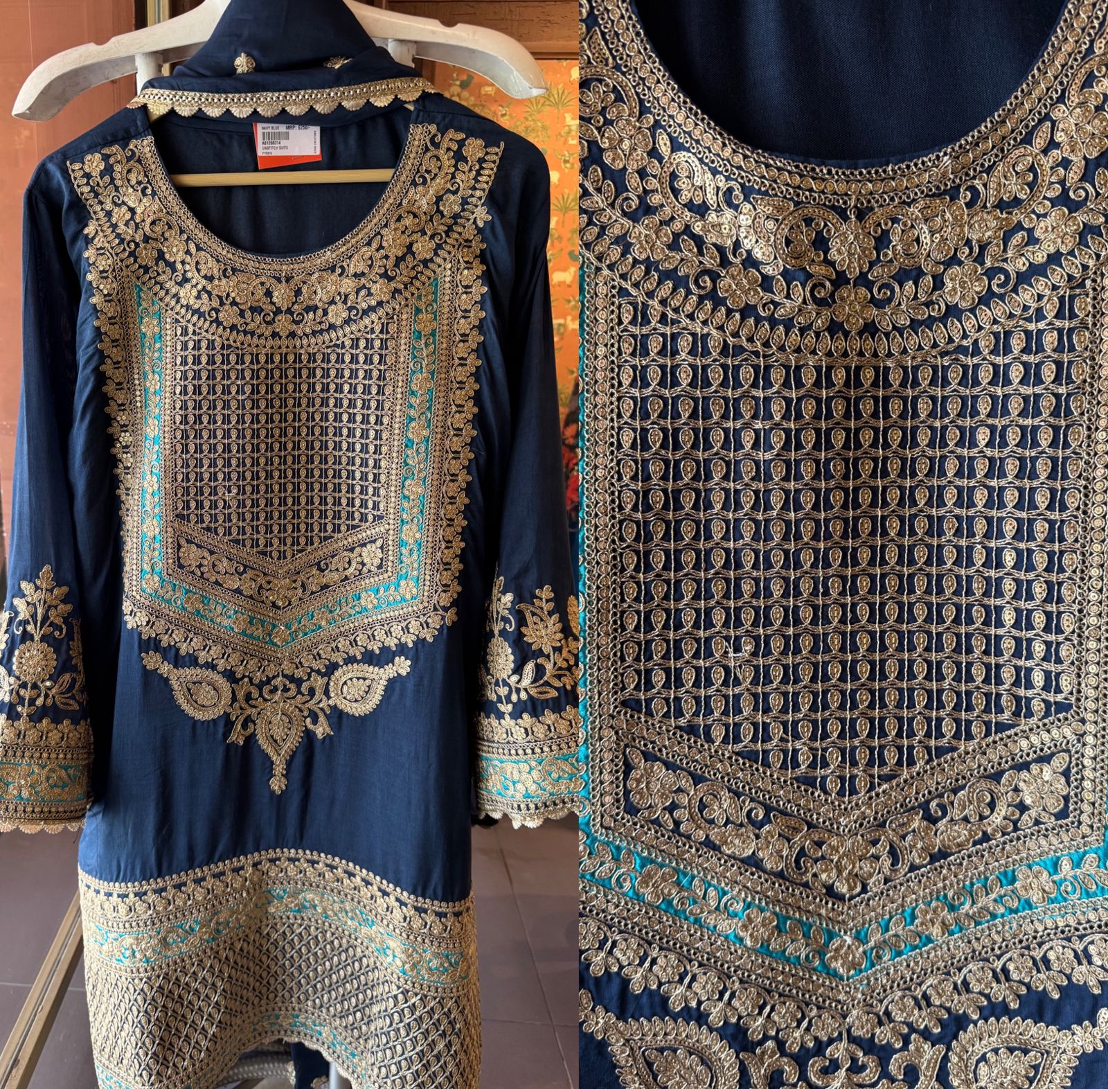 Pure 100% silk Kurta