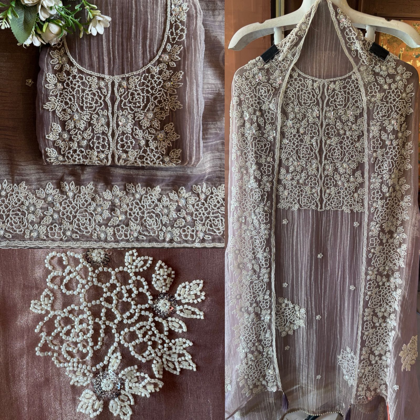 Luxury Hand Embellished Suit Set