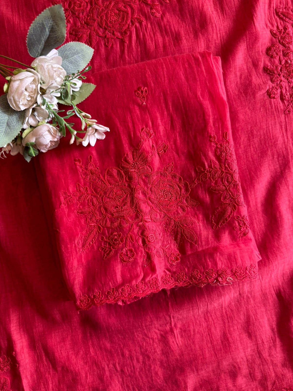 Premium Mul Chanderi suit set