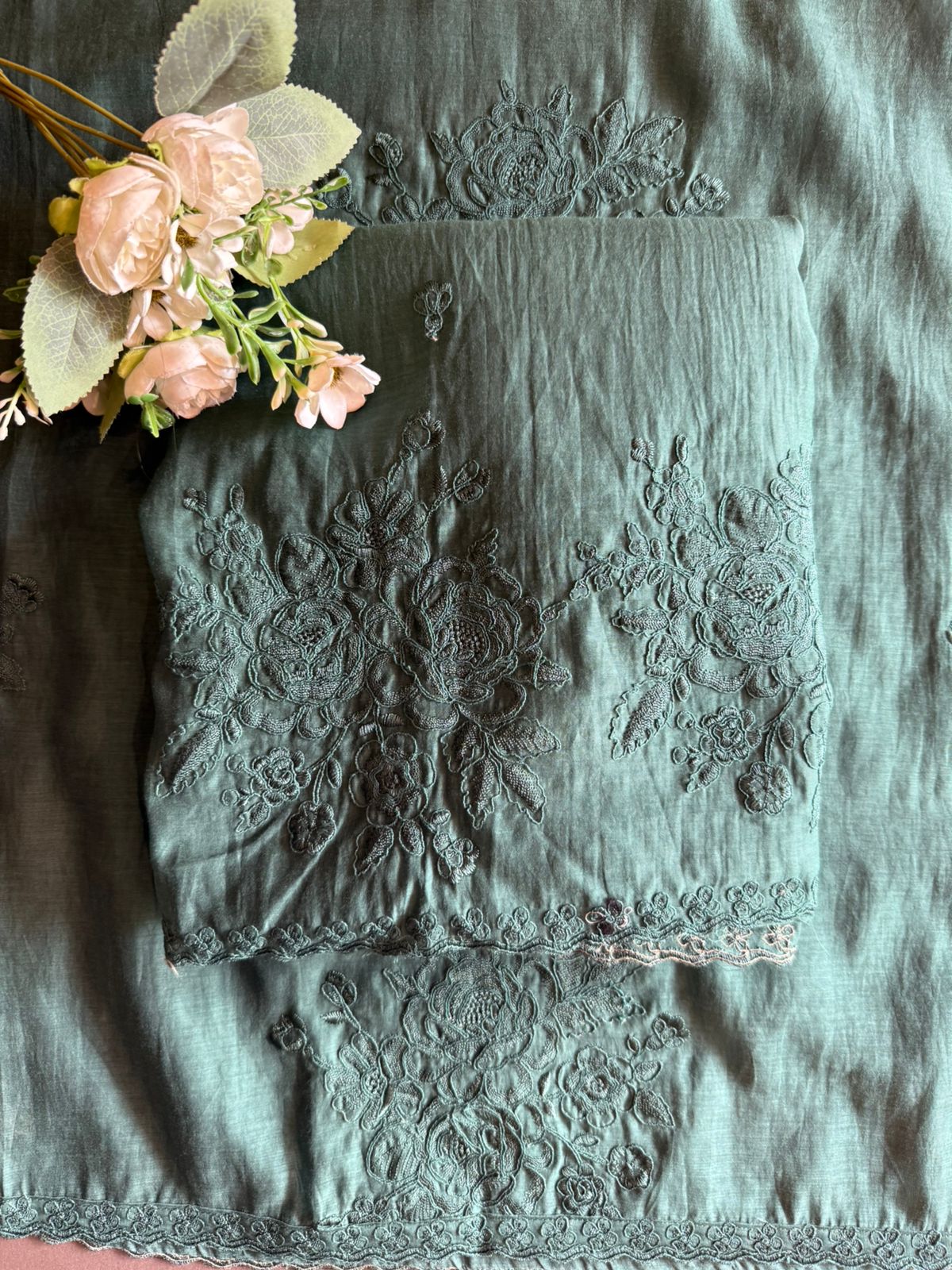 Premium Mul Chanderi suit set