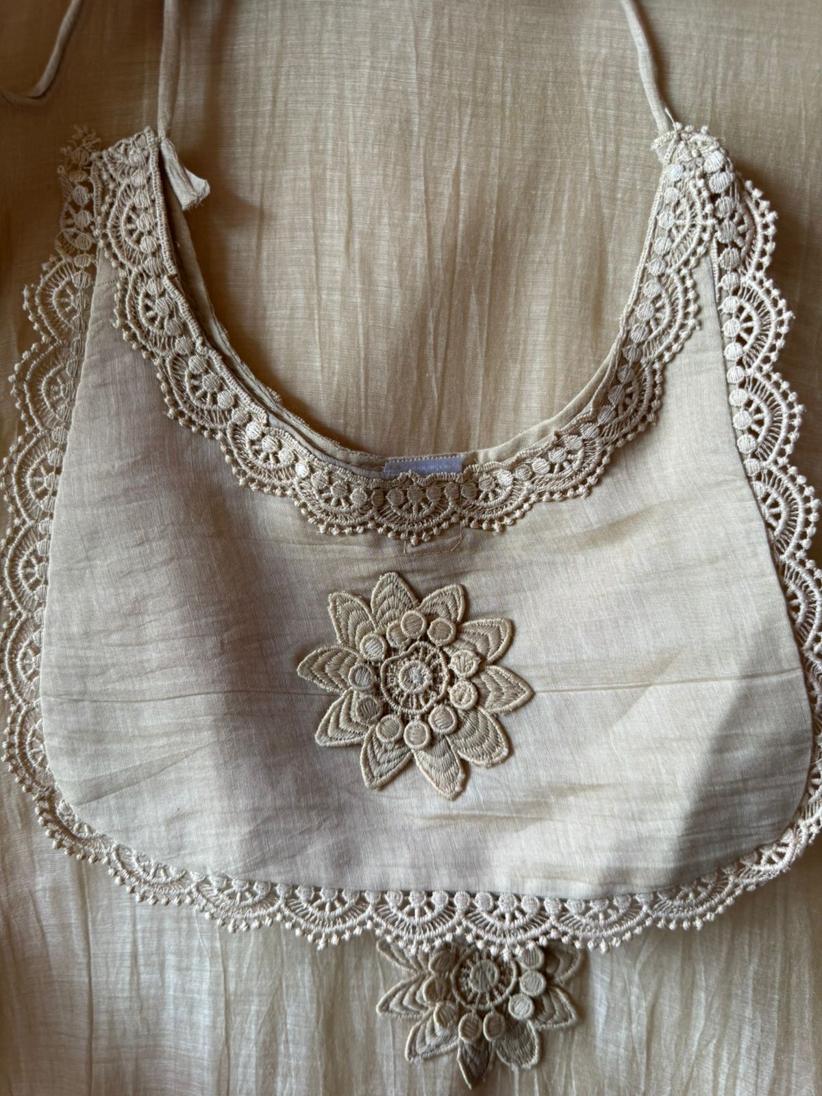 Floral Schiffli work Kurta set