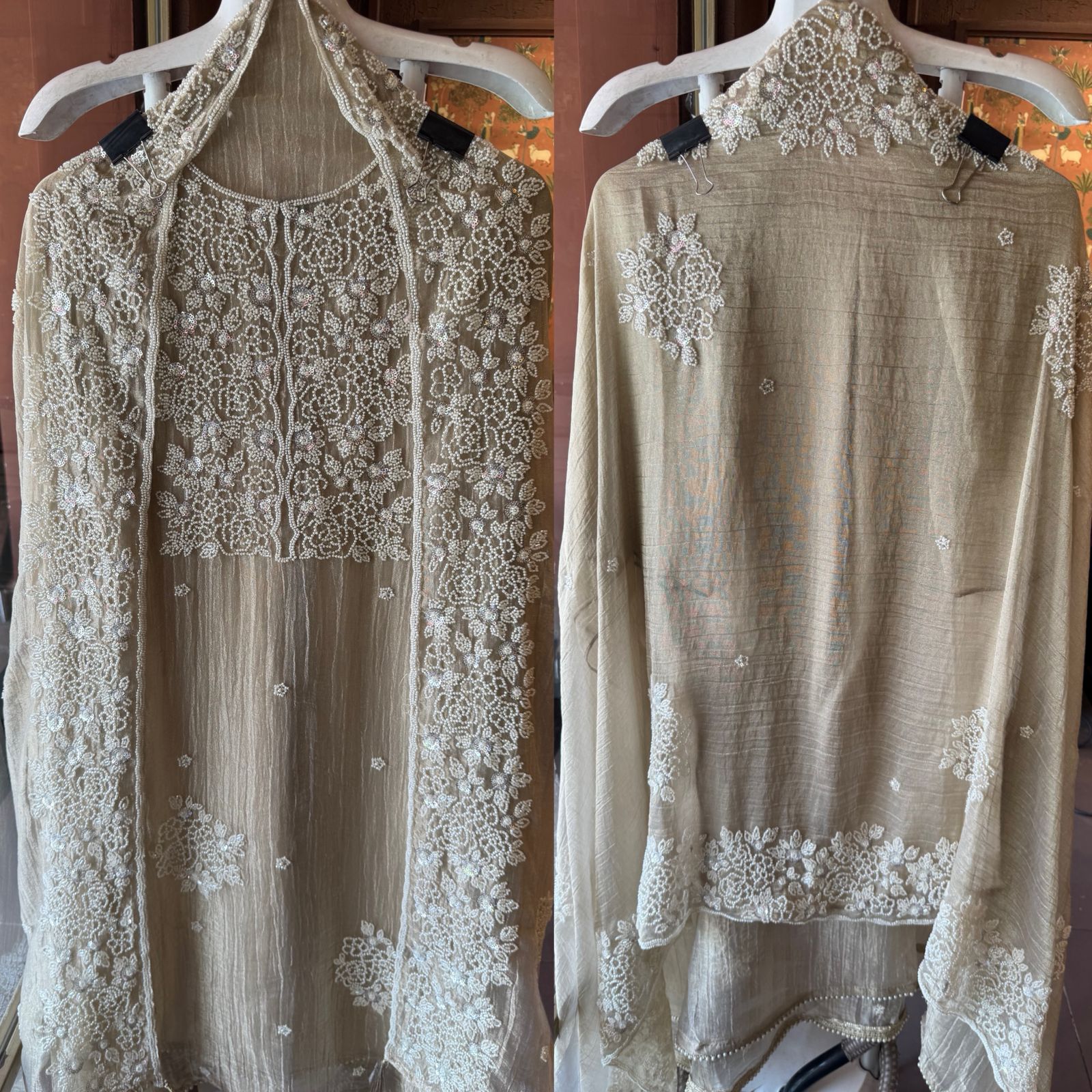 Luxury Hand Embellished Suit Set