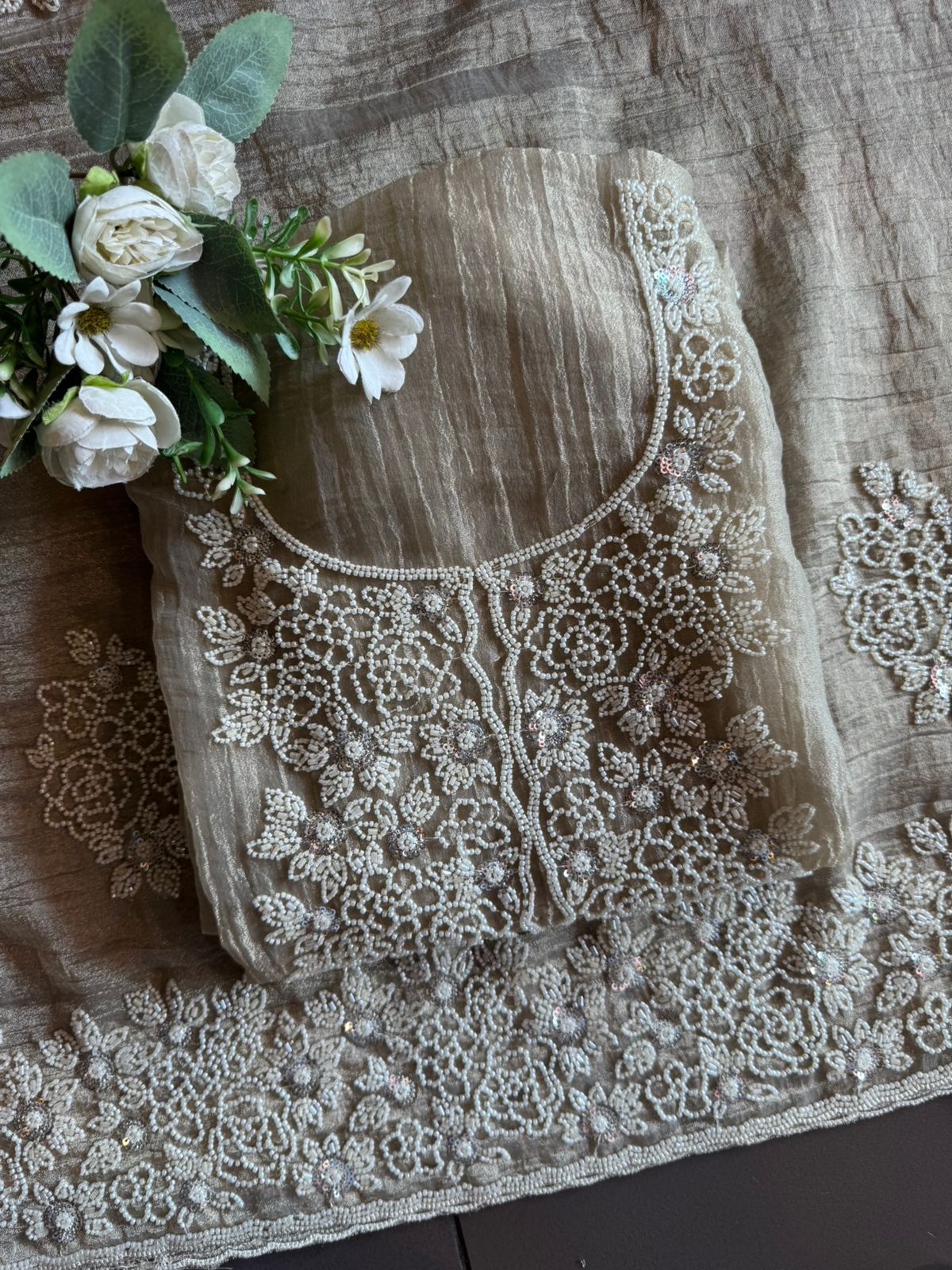Luxury Hand Embellished Suit Set