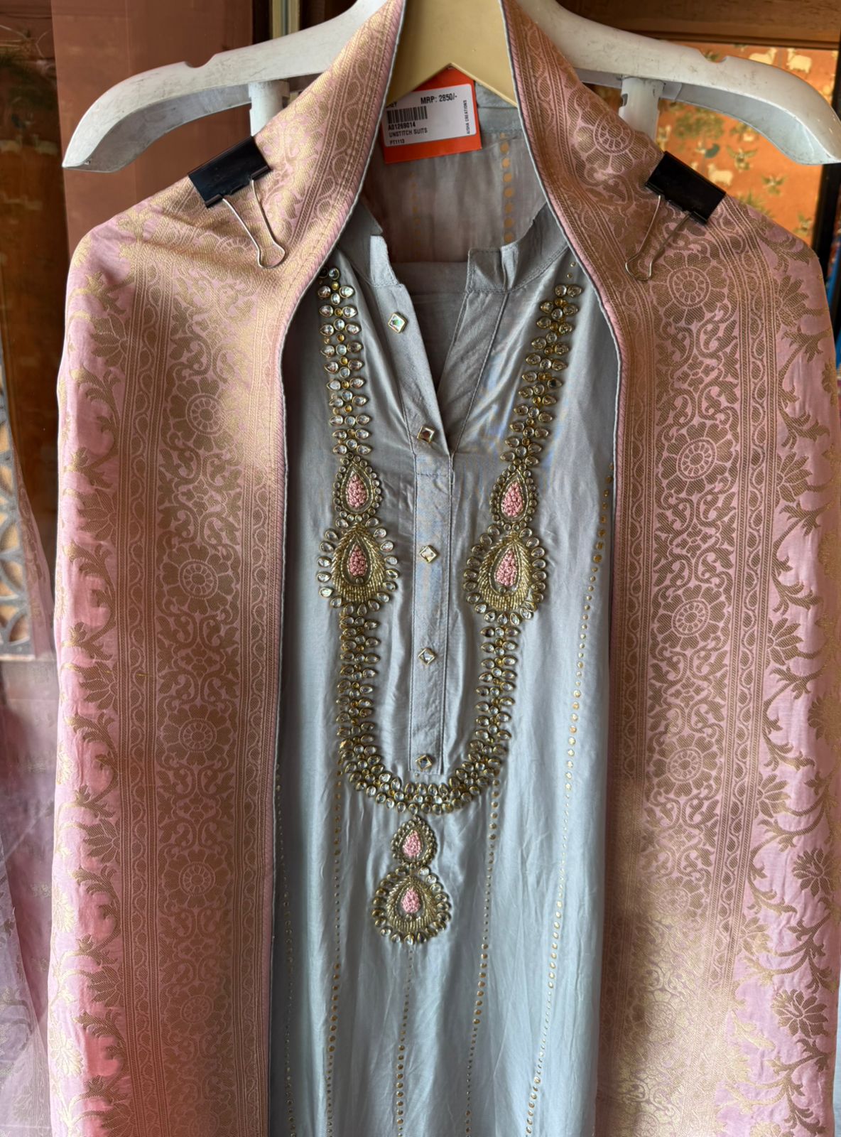 Russian silk Unstitched Shirt
