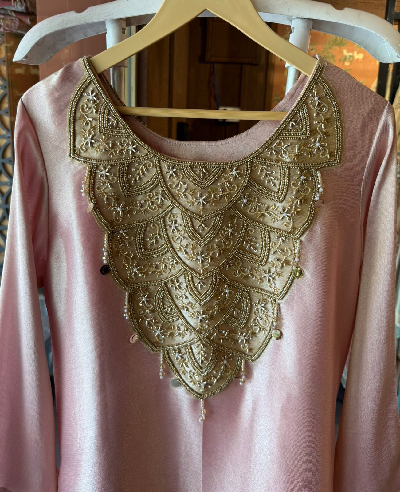 Hand-Embellished Tunic set
