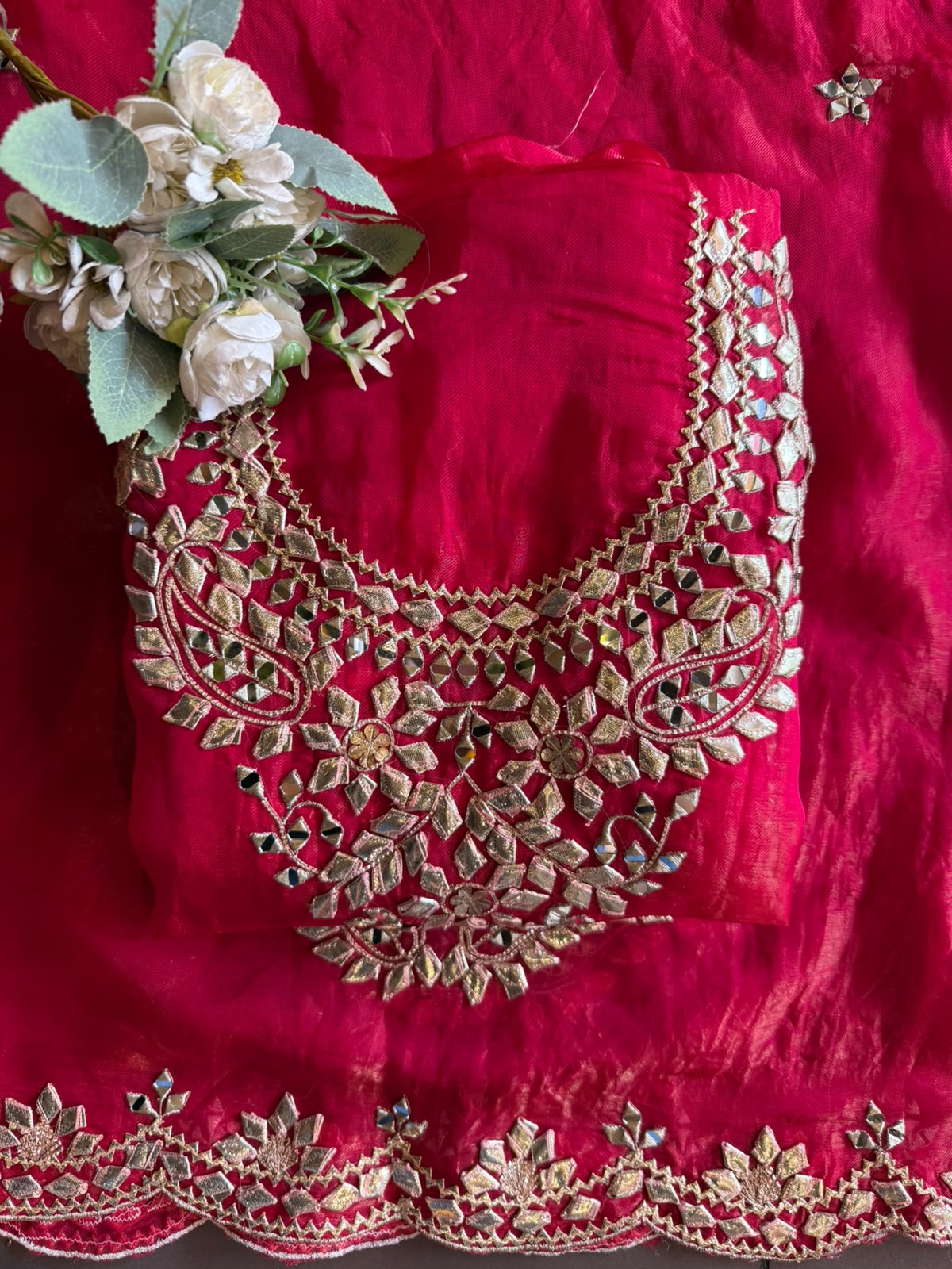 Ruby Red Mirror gotta Work Suit Set