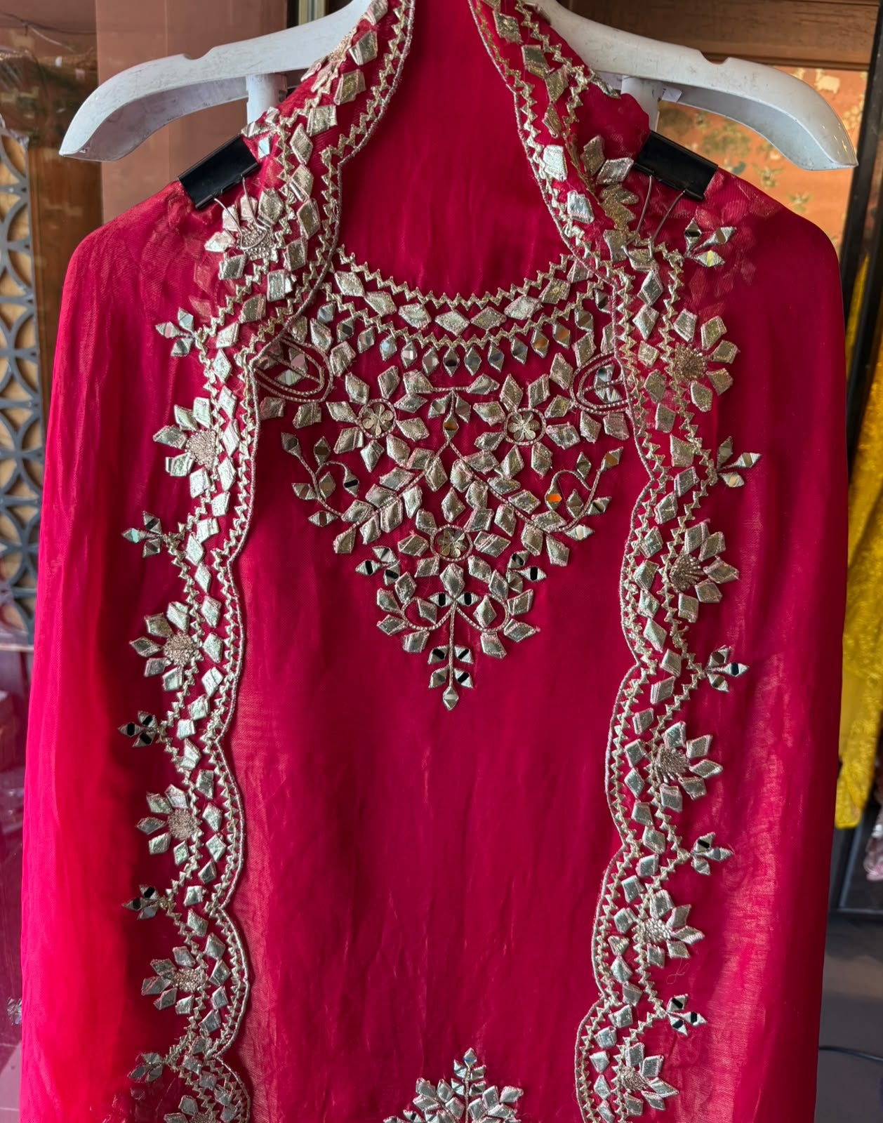 Ruby Red Mirror gotta Work Suit Set
