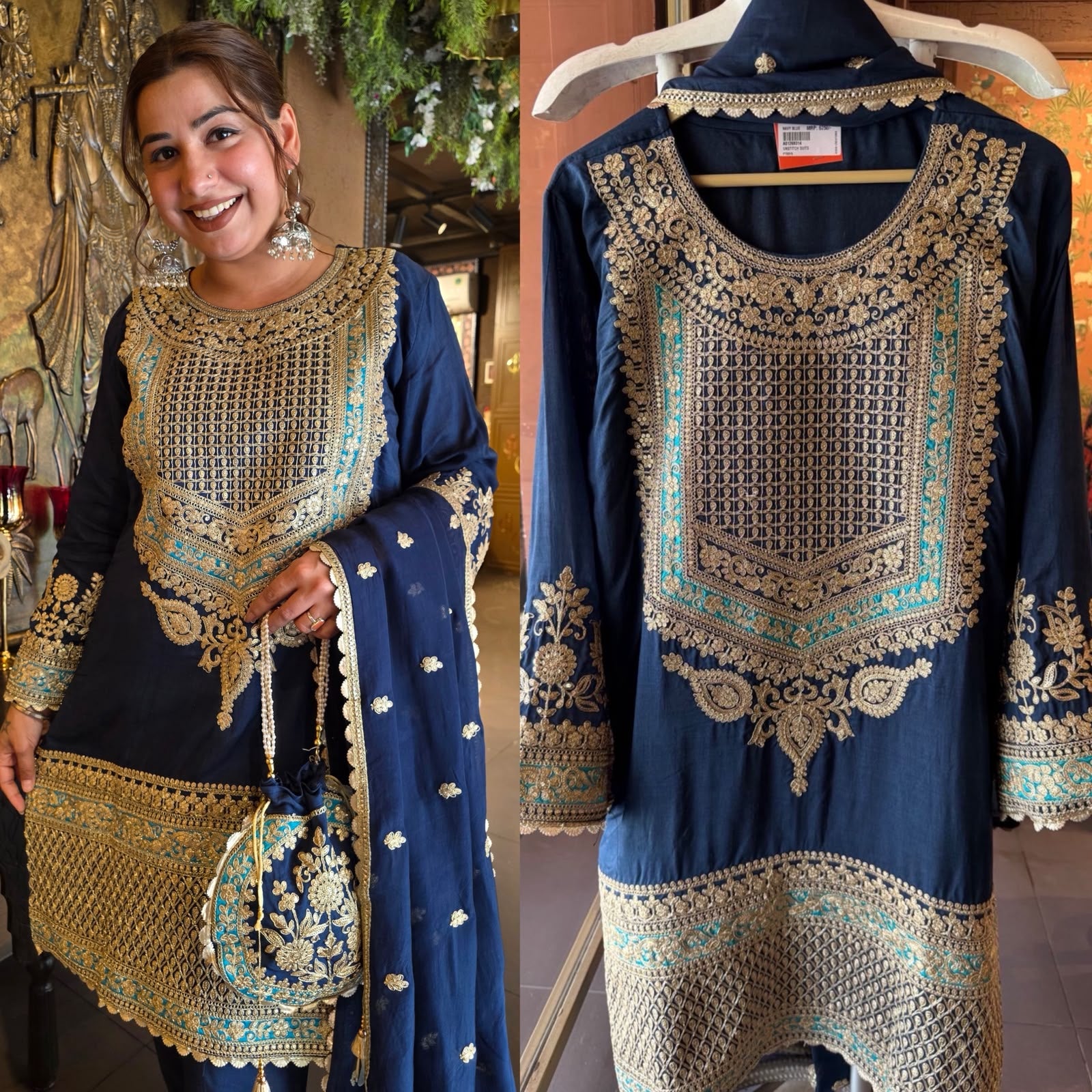 Pure 100% silk Kurta