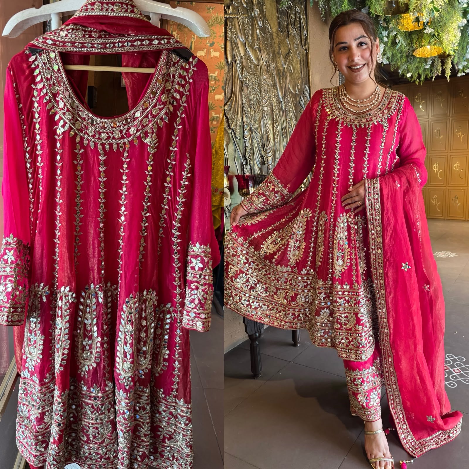 Premium Organza Anarkali set