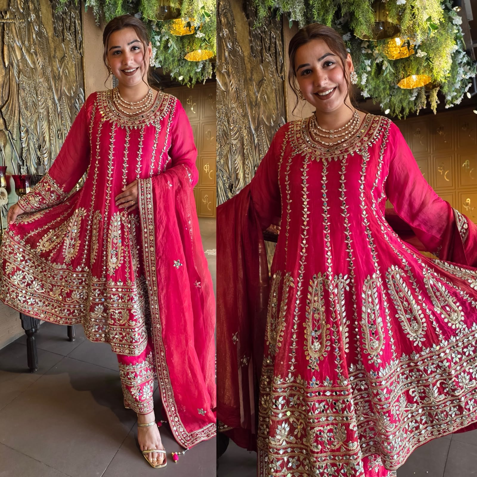 Premium Organza Anarkali set