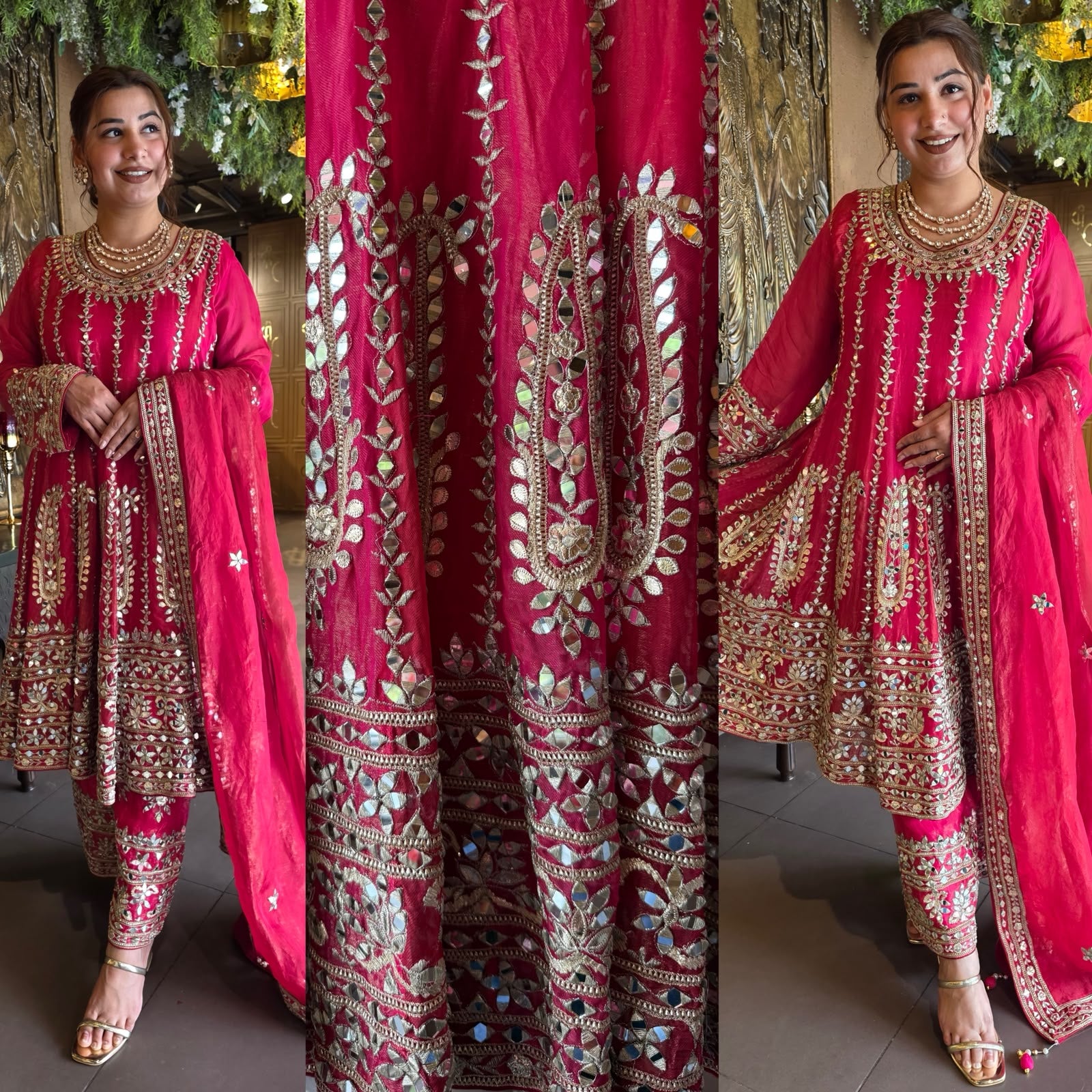Premium Organza Anarkali set