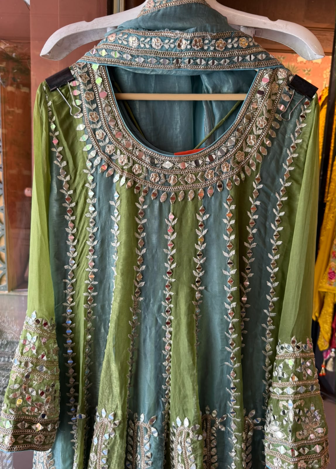 Premium Organza Anarkali set
