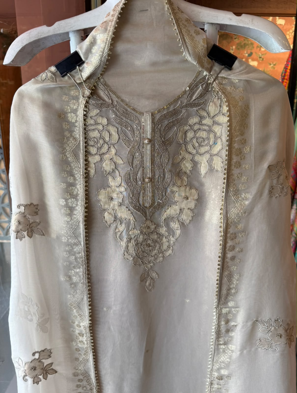 Elegant Ivory designer Suit Set