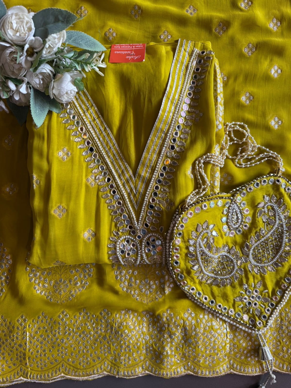 Banarsi Georgette Unstitched suit