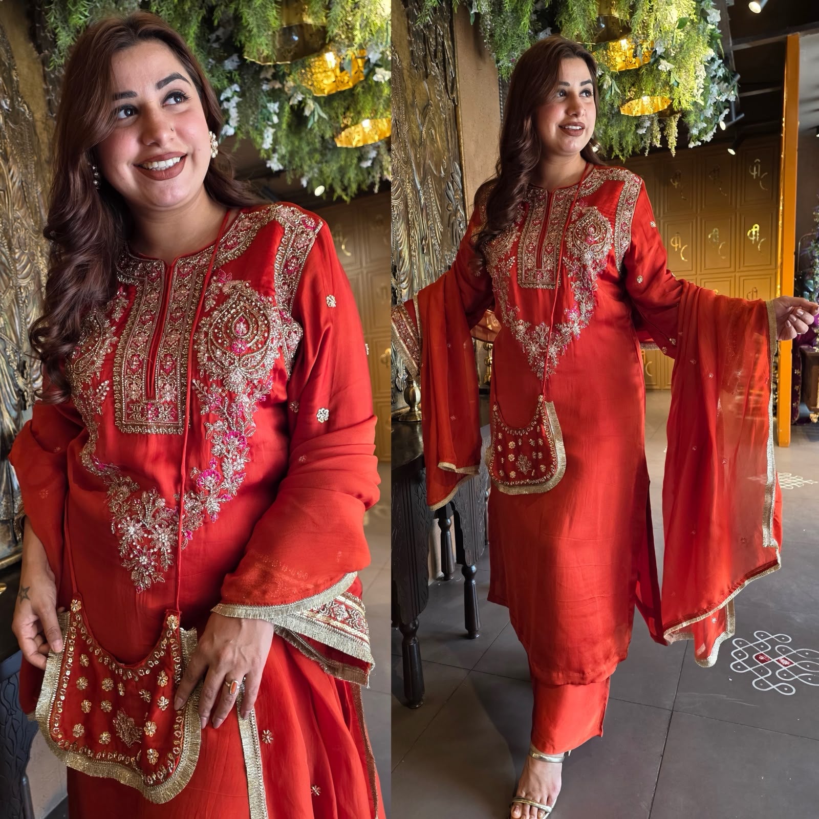 Designer Hand embellished Suit Set