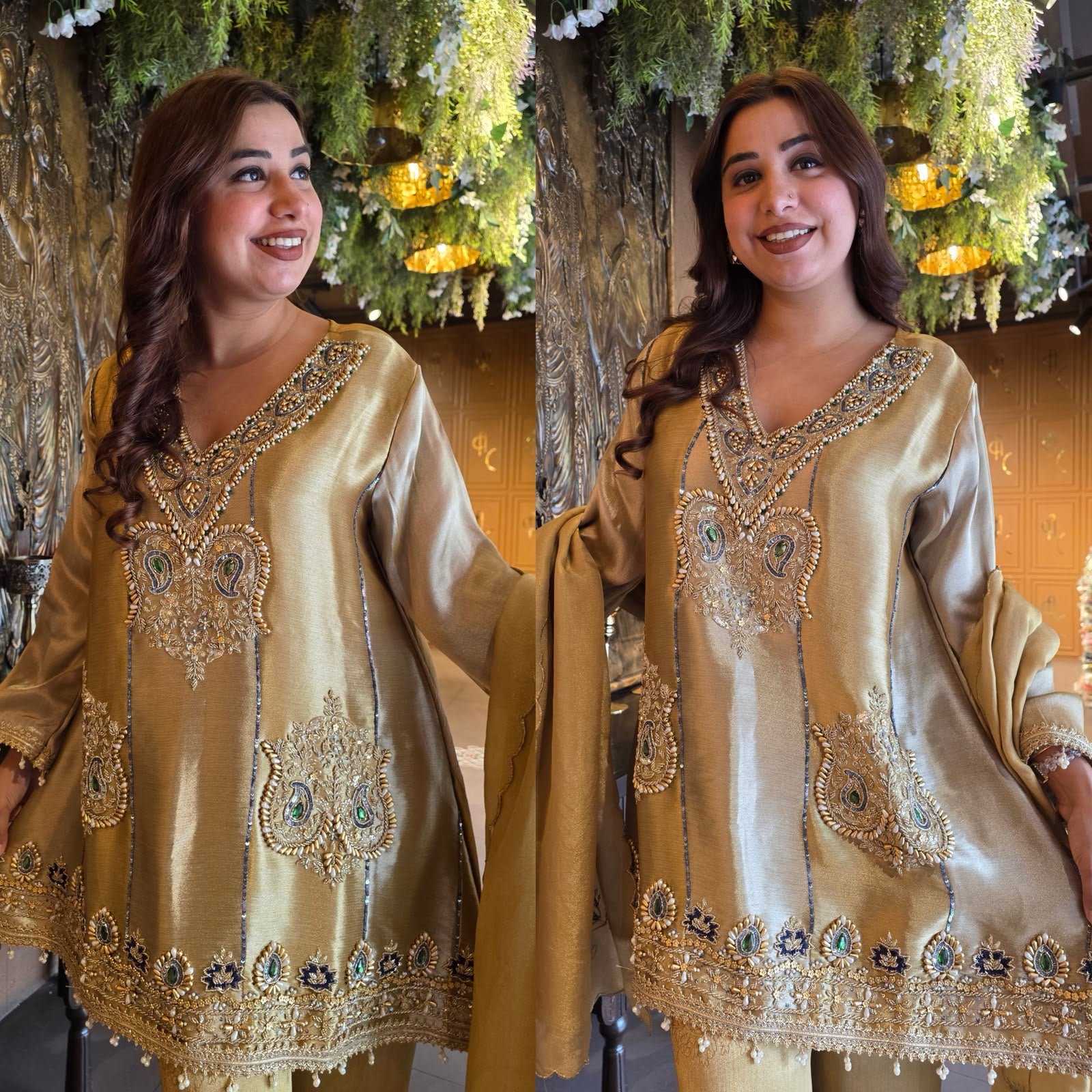Antique Statement designer Suit Set