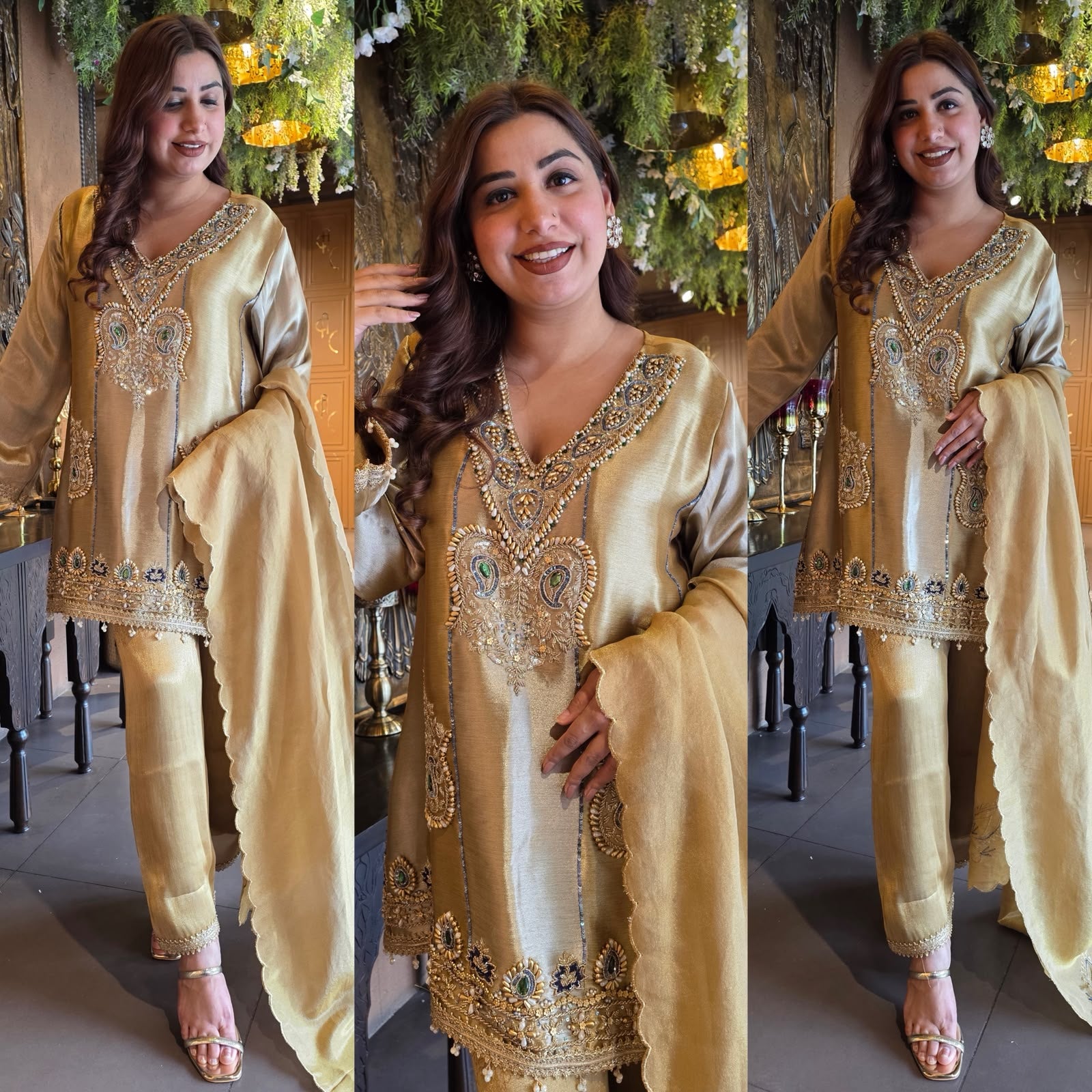 Antique Statement designer Suit Set