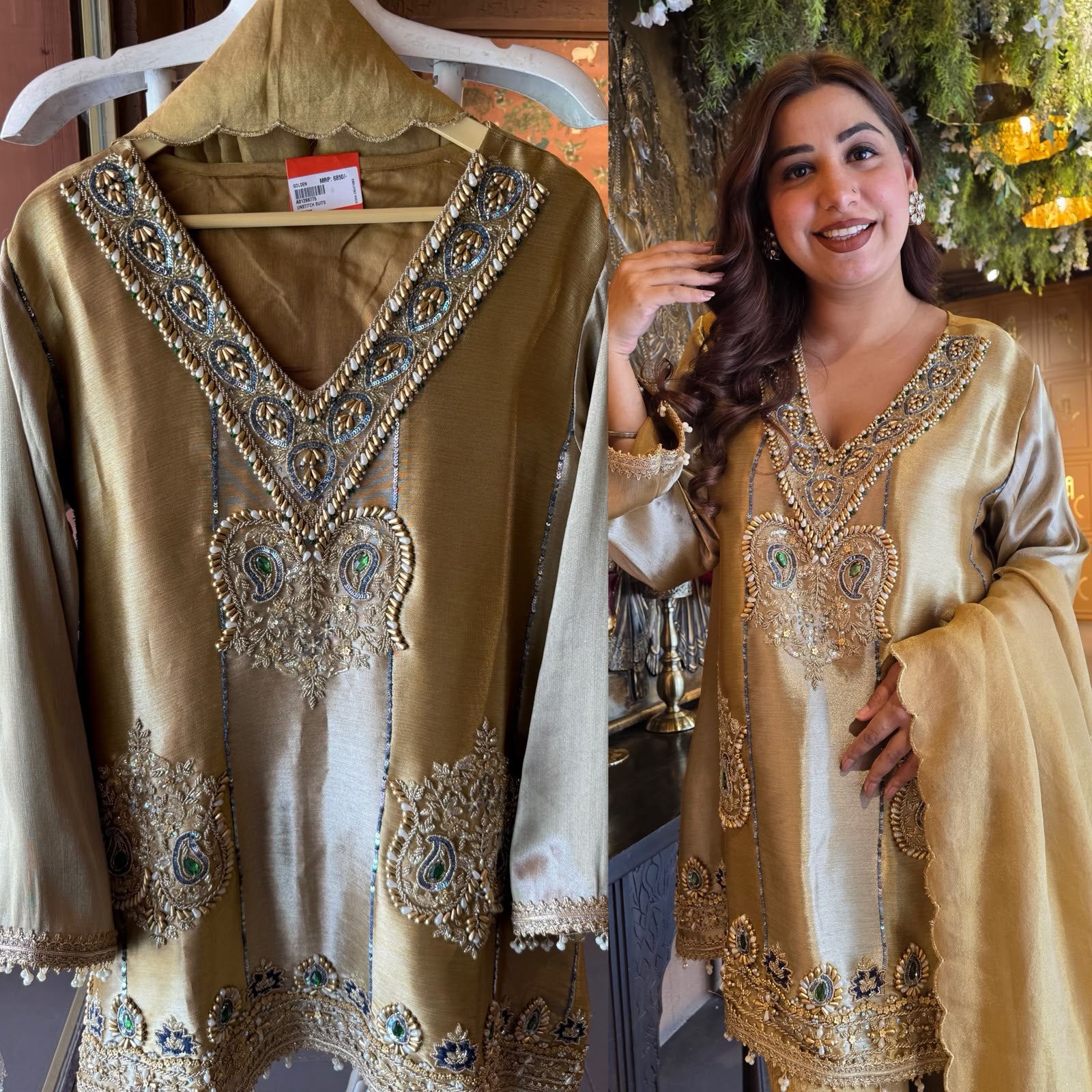 Antique Statement designer Suit Set
