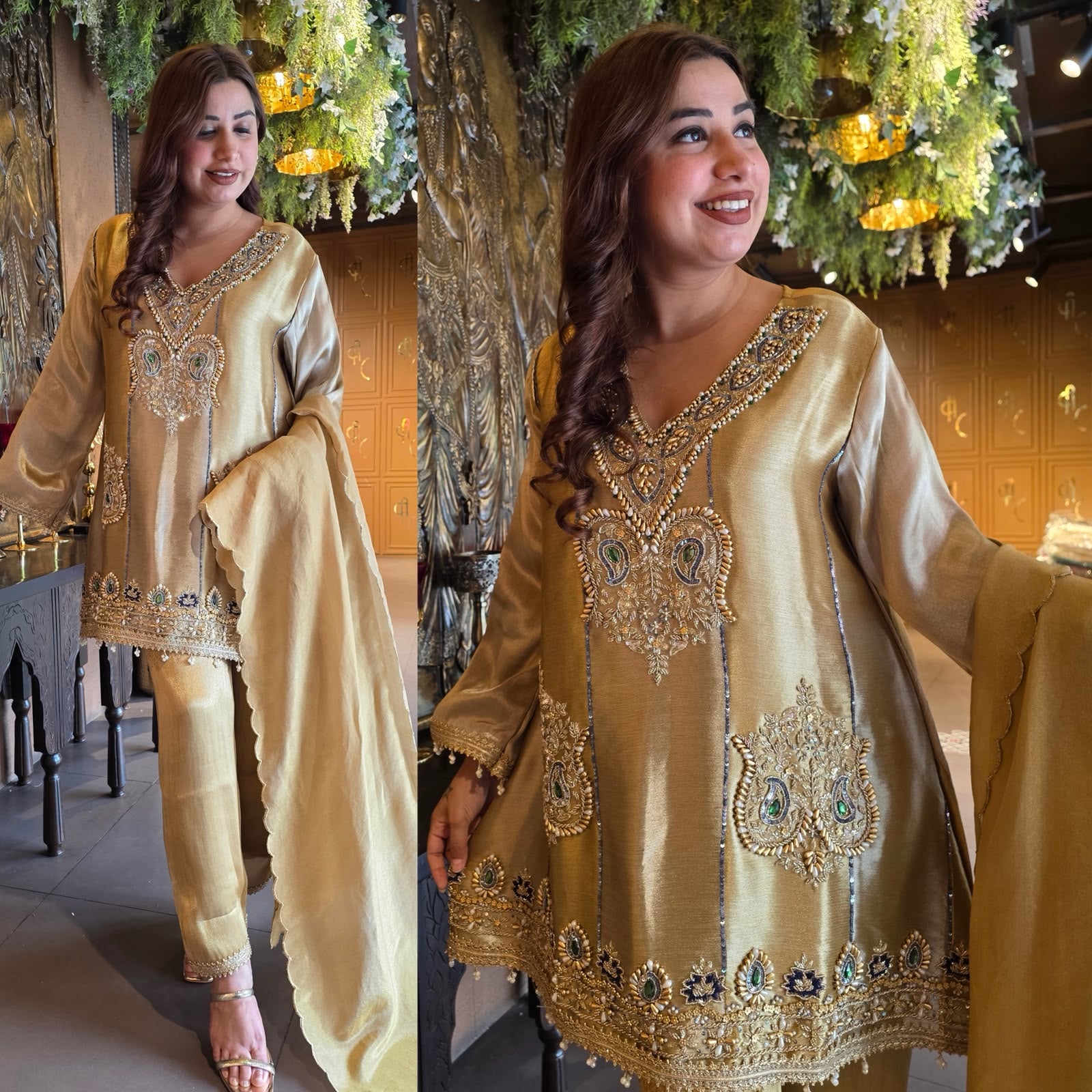 Antique Statement designer Suit Set