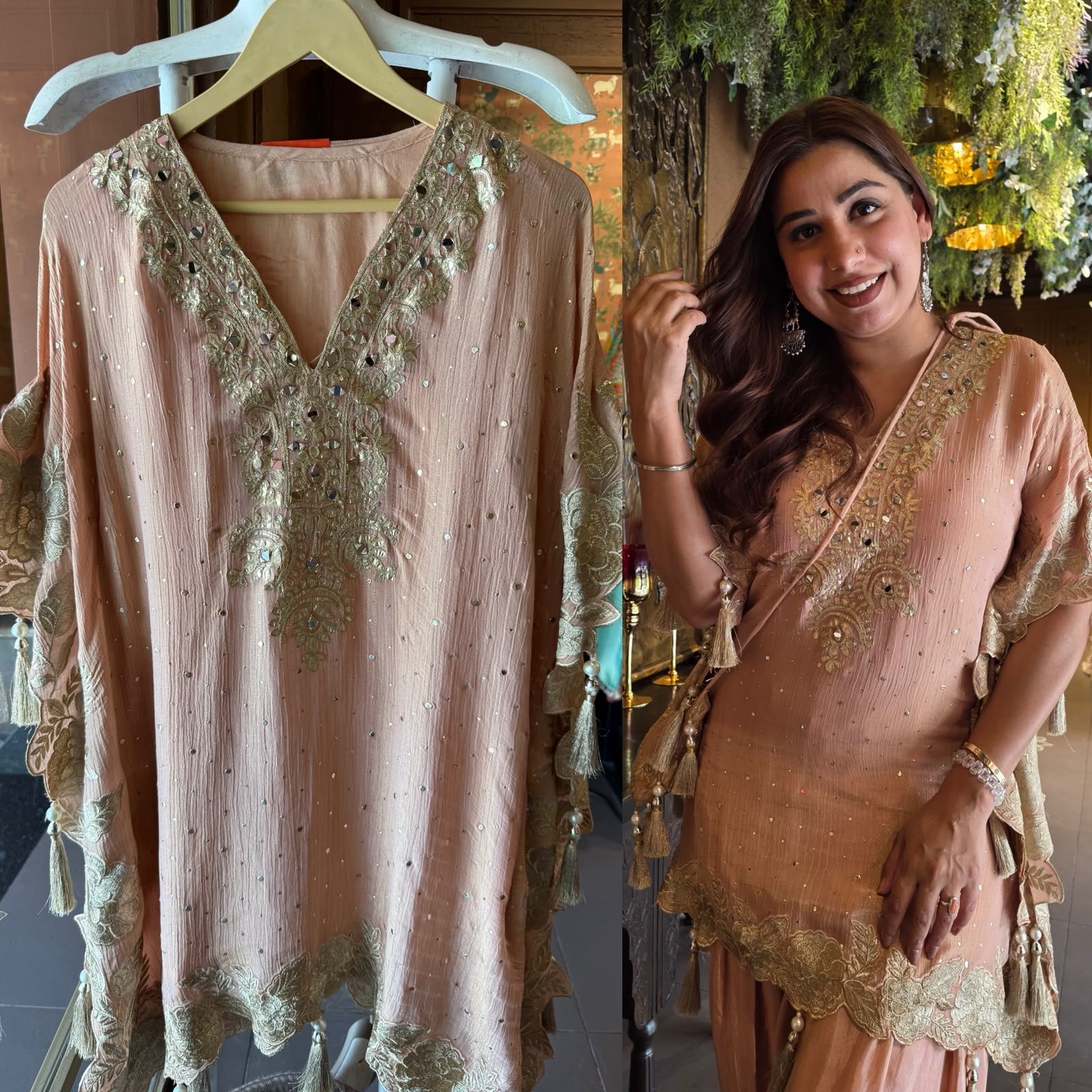 Luxury Kaaftan set with Farshi Salwar