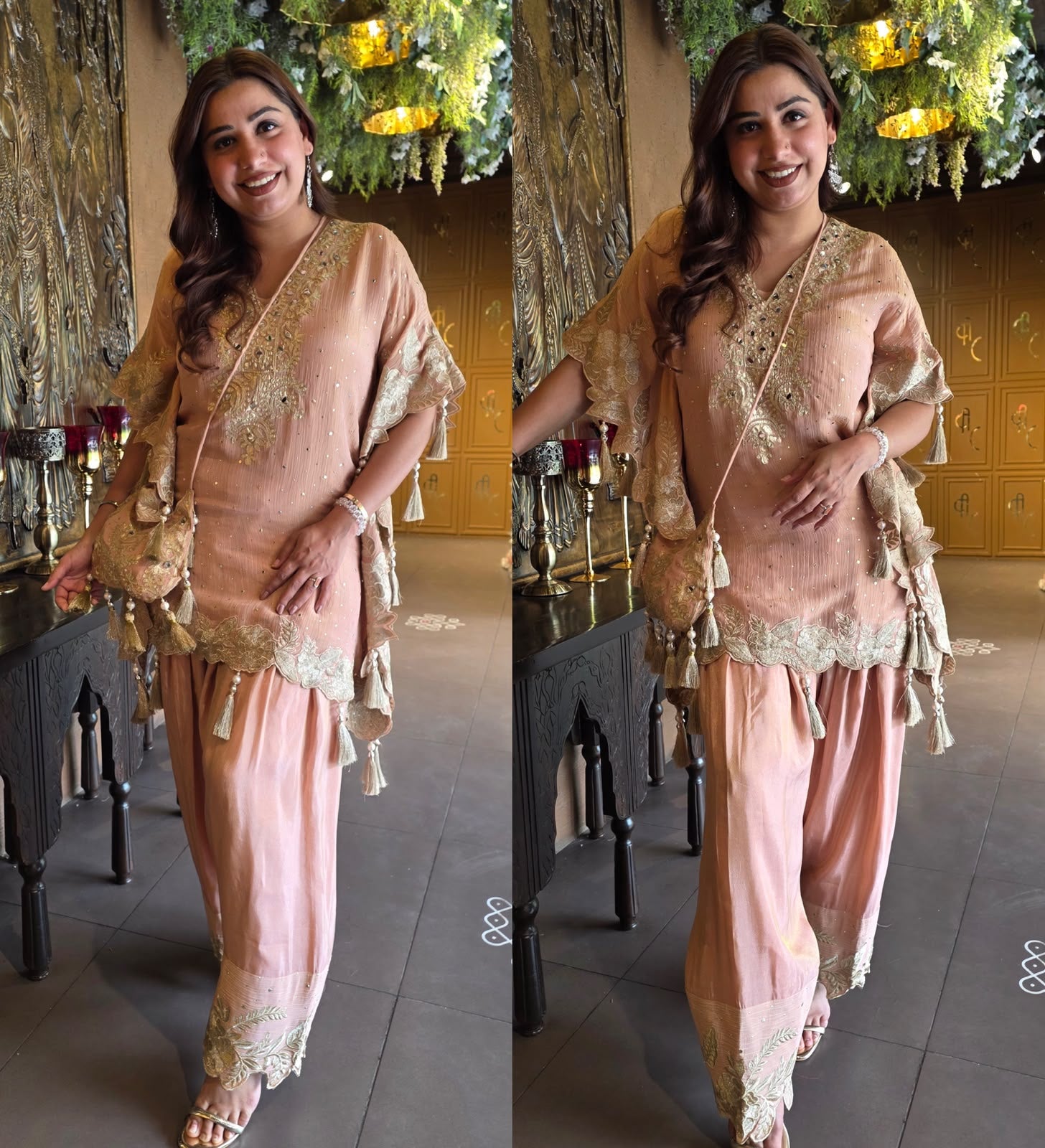 Luxury Kaaftan set with Farshi Salwar