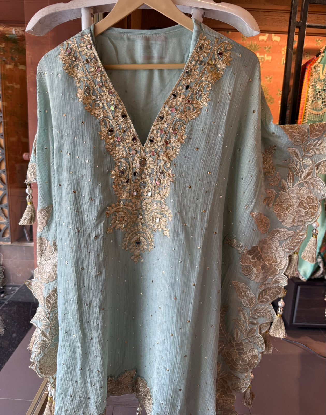 Luxury Kaaftan set with Farshi Salwar