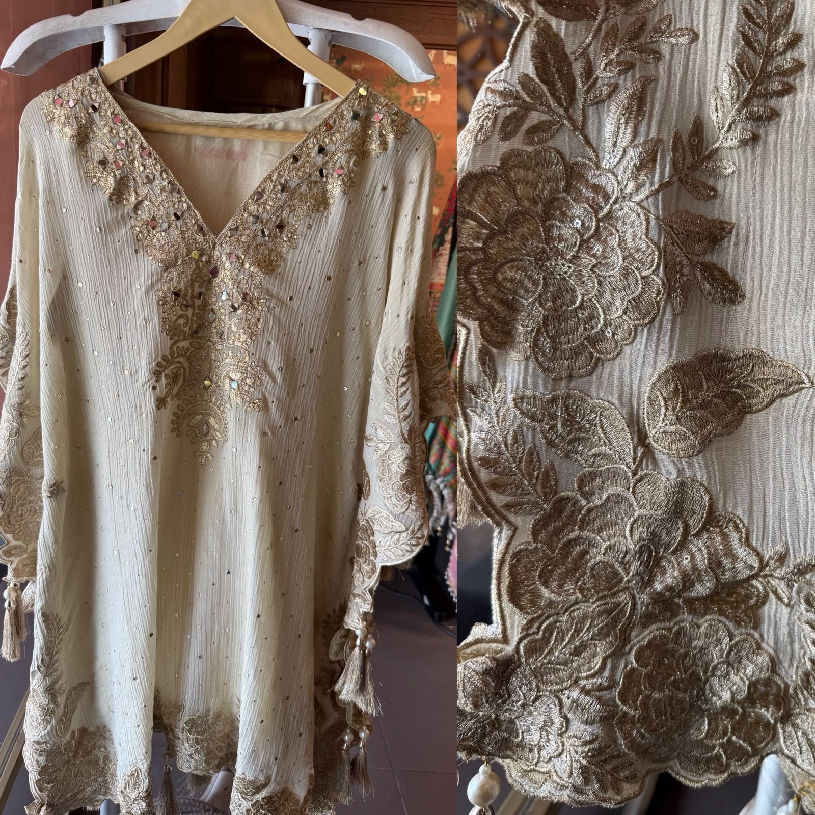 Luxury Kaaftan set with Farshi Salwar