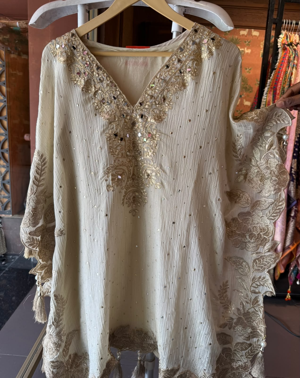 Luxury Kaaftan set with Farshi Salwar